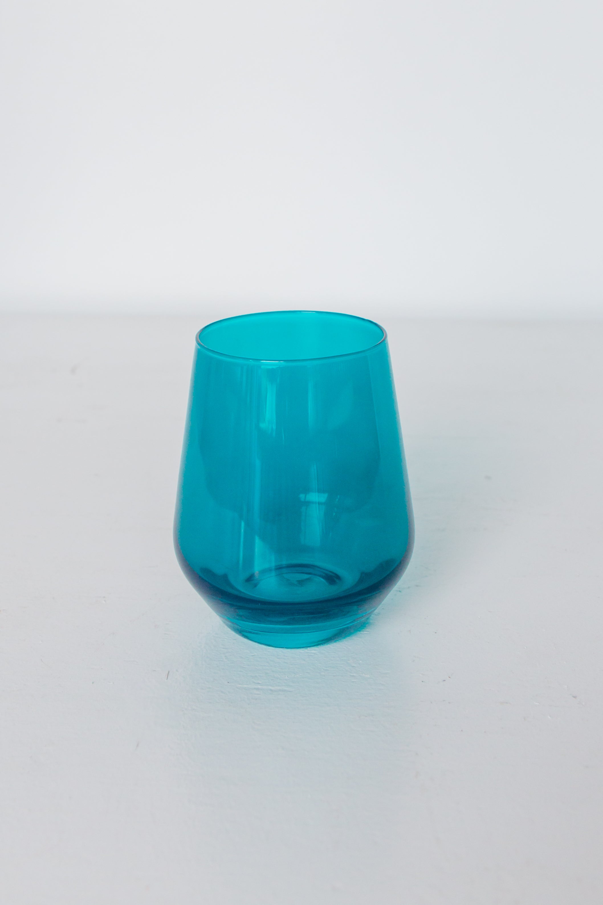 Estelle Colored Glass Estelle Colored Wine Stemless - Set of 6 {Teal} - view 6