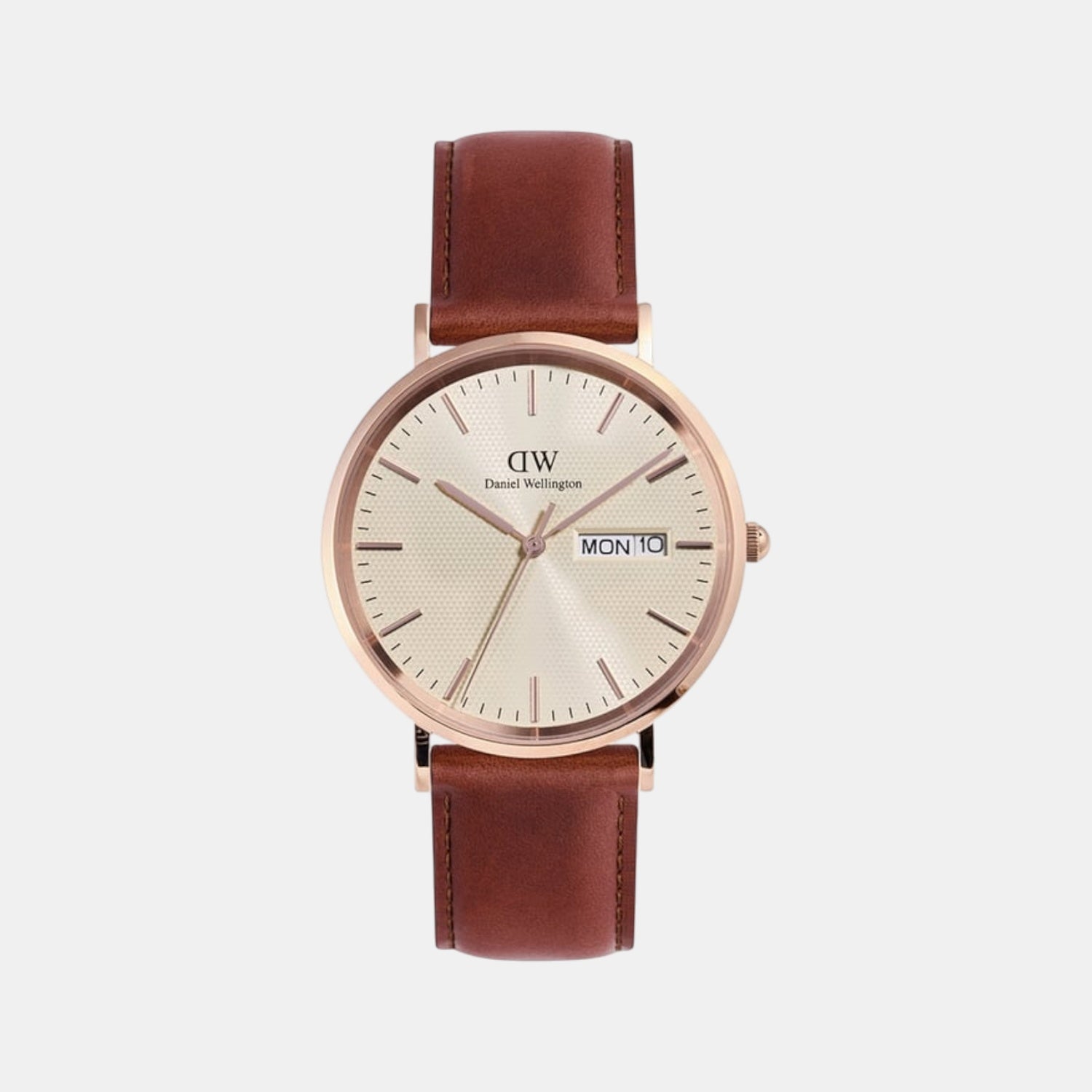 Daniel Wellington Classic Men Quartz Beige Dial Analog Leather Watch DW00100829K