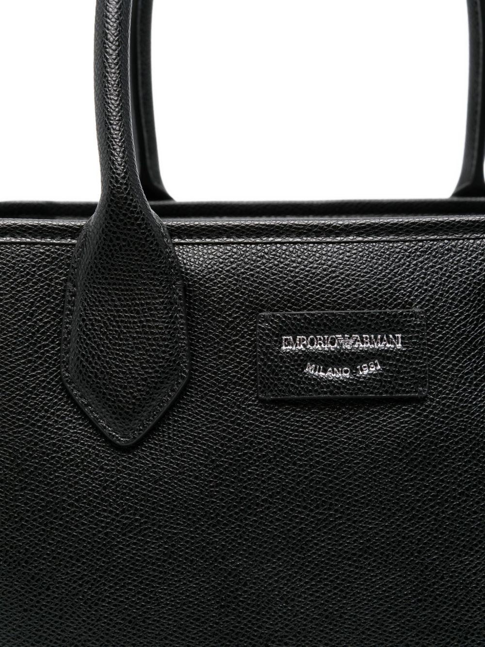 Emporio Armani Medium Shopper Bag With Palmellato Finish - view 2