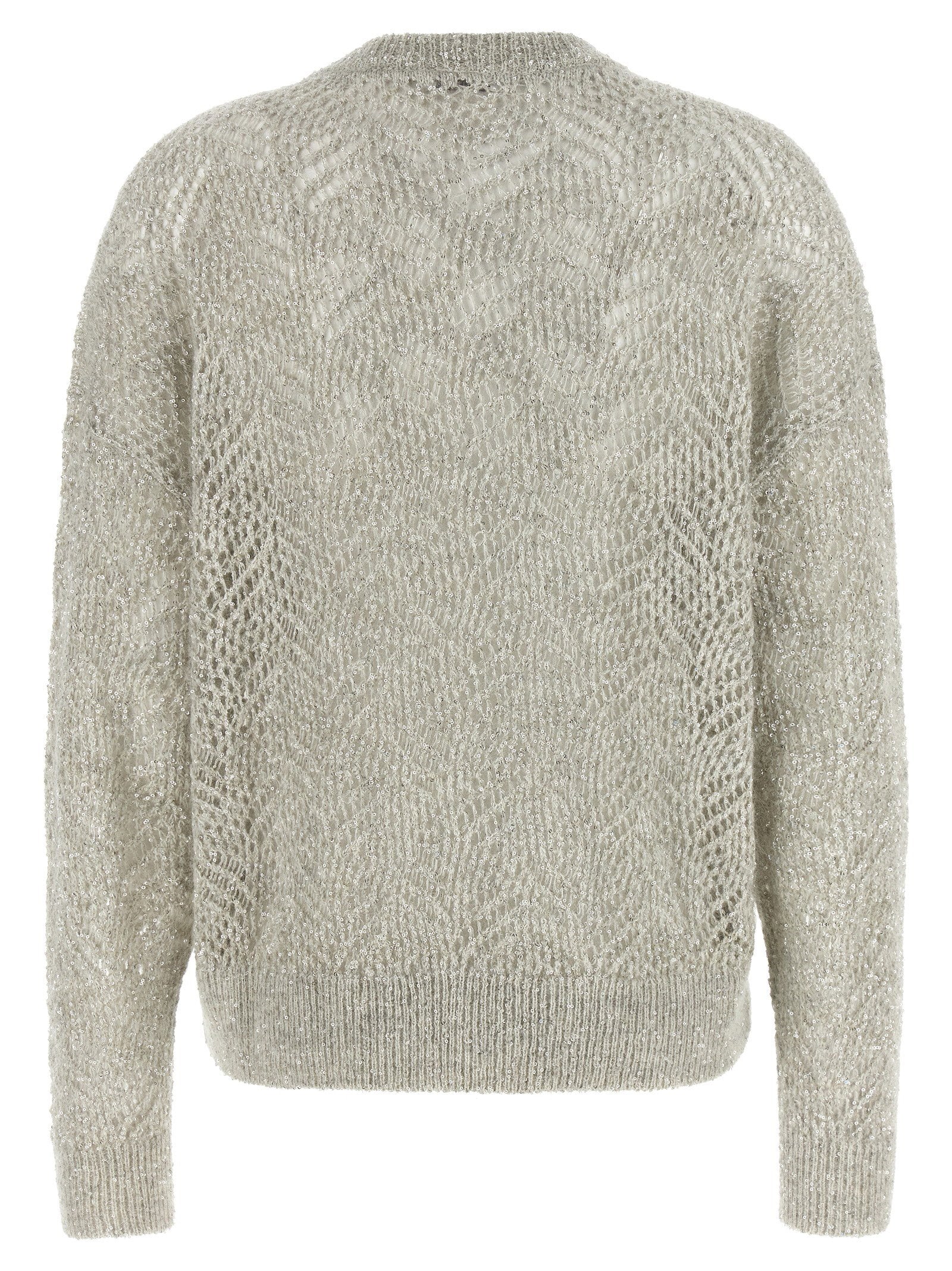 Brunello Cucinelli Dazzling Abstract Leaf Sweater - view 2