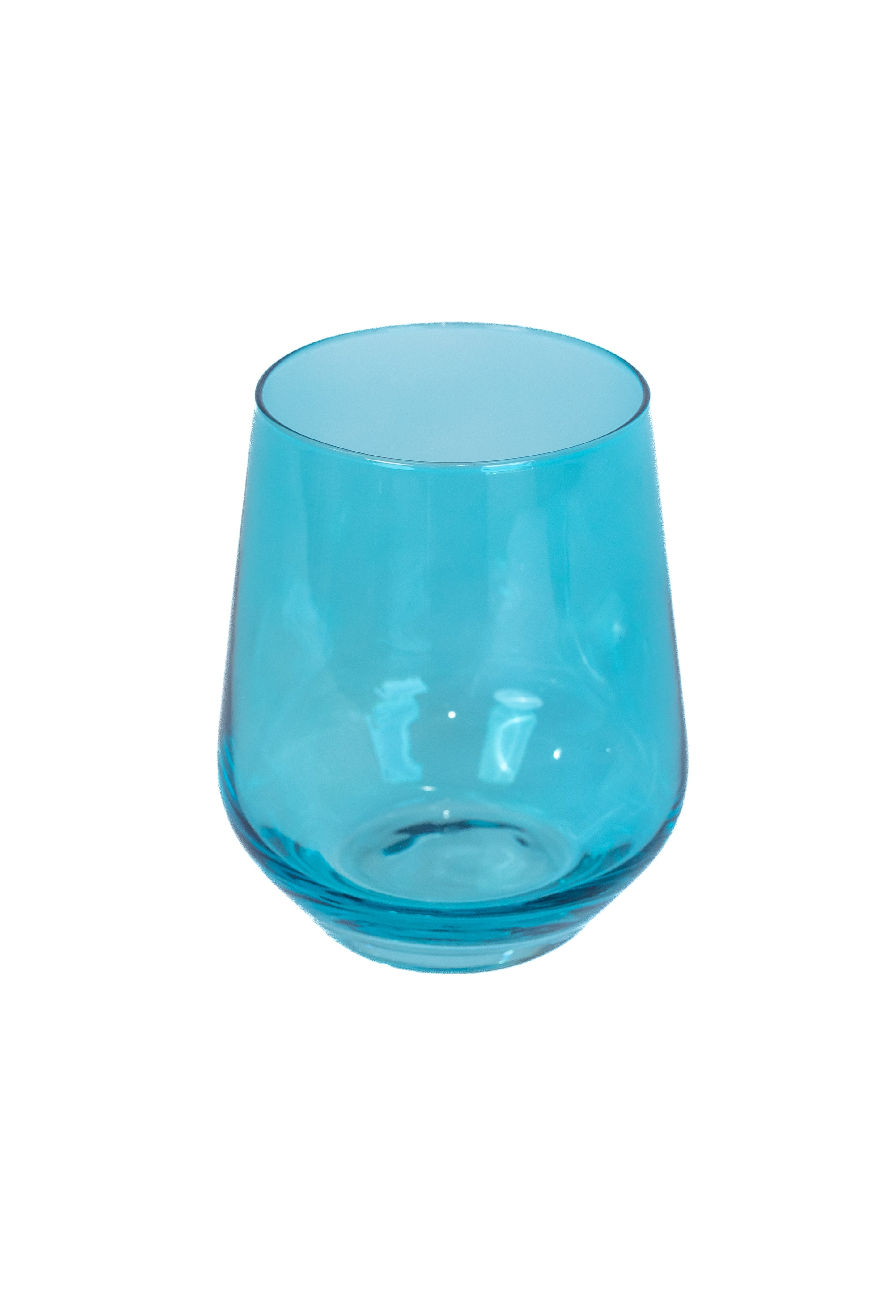 Estelle Colored Glass Estelle Colored Wine Stemless - Set of 6 {Ocean Blue} - view 7