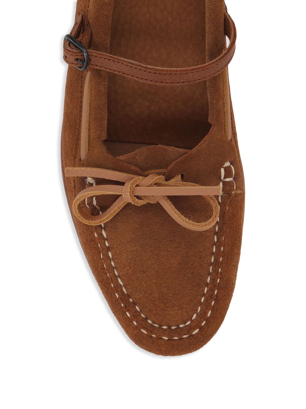 Hereu LOREA SUEDE Mary Jane Loafer – Suede 100% - view 2
