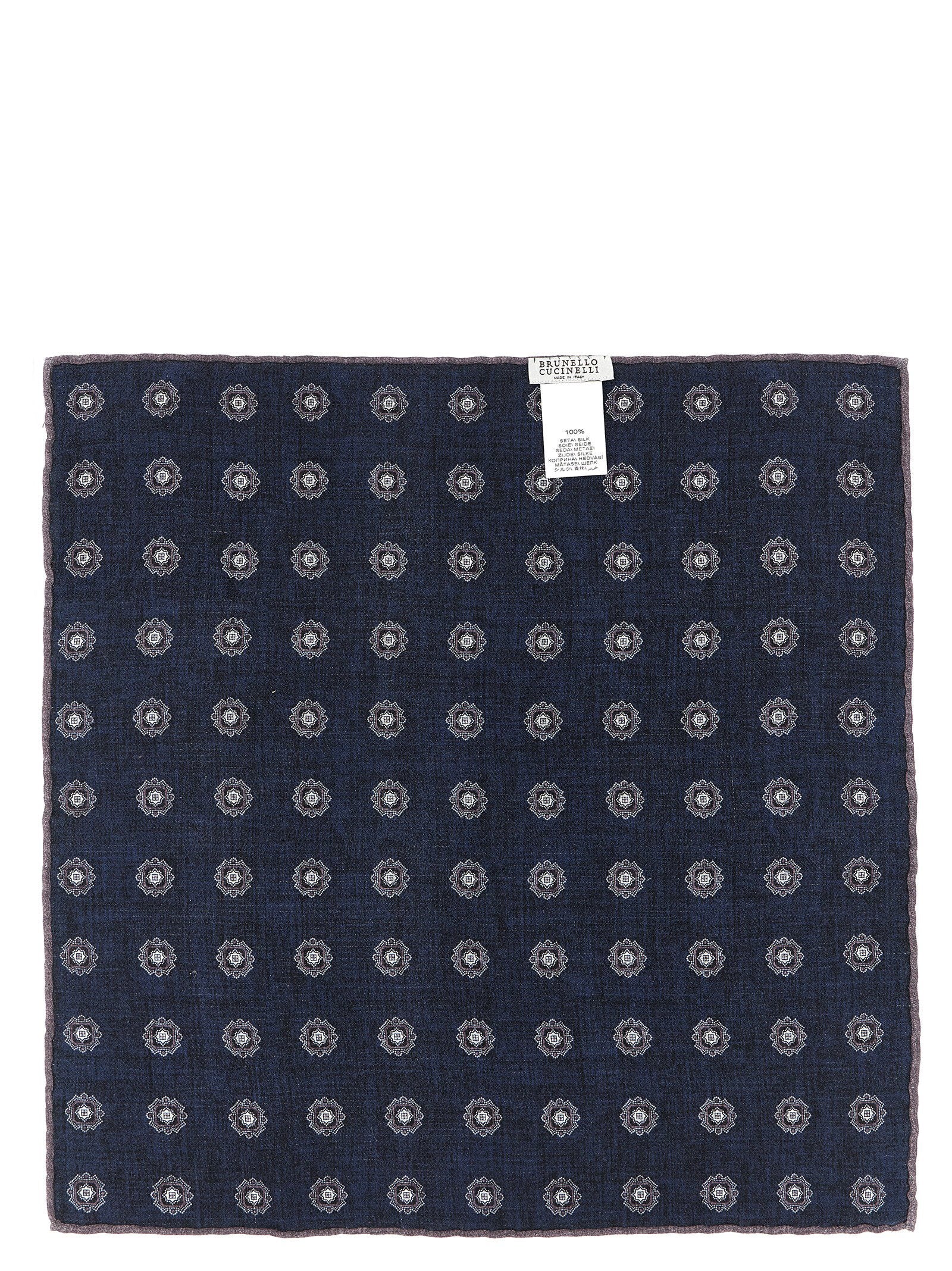 Brunello Cucinelli Double-face Pocket Clutch – 100% silk - view 2