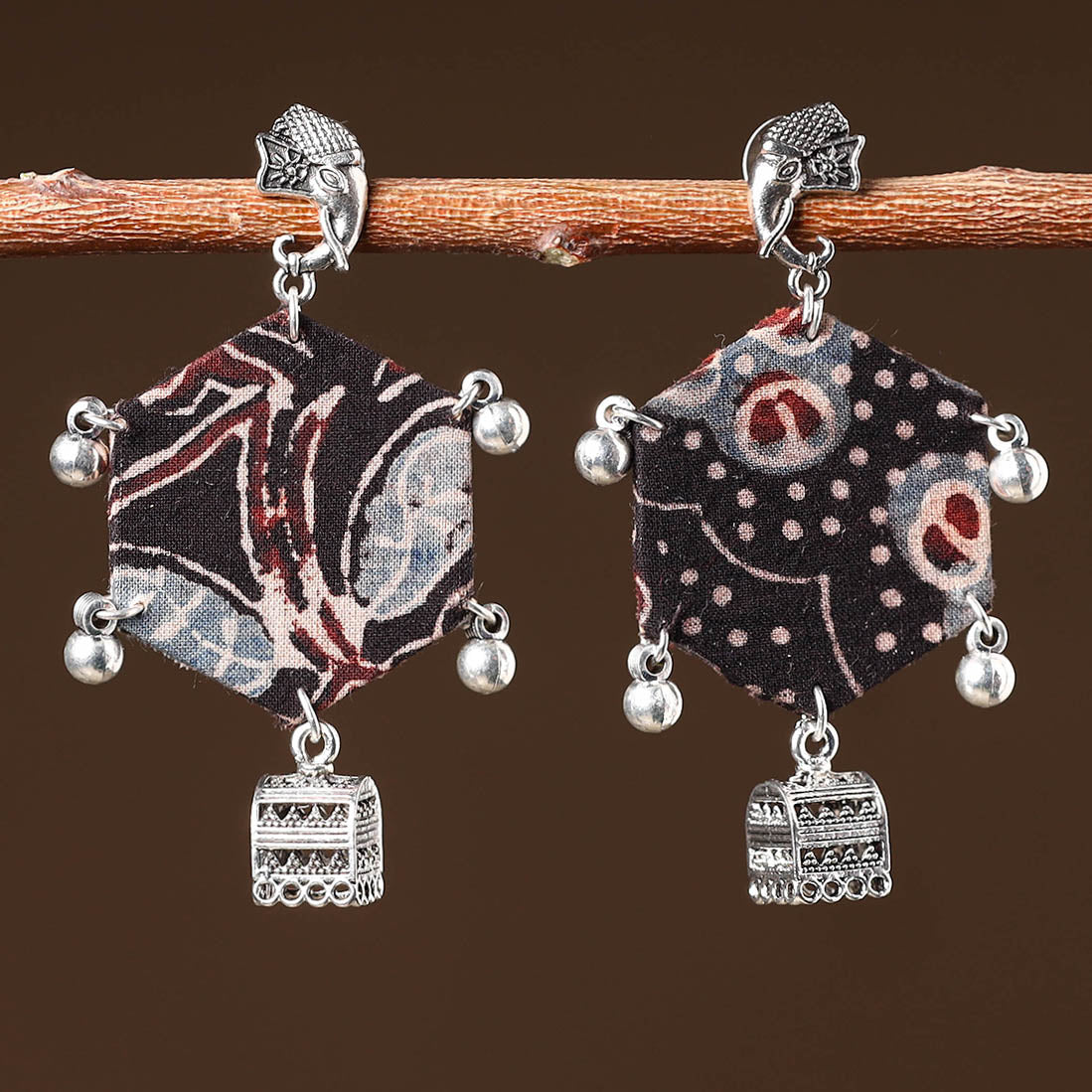 JALPARI Alisha Handcrafted GS Fabart Earrings - view 2