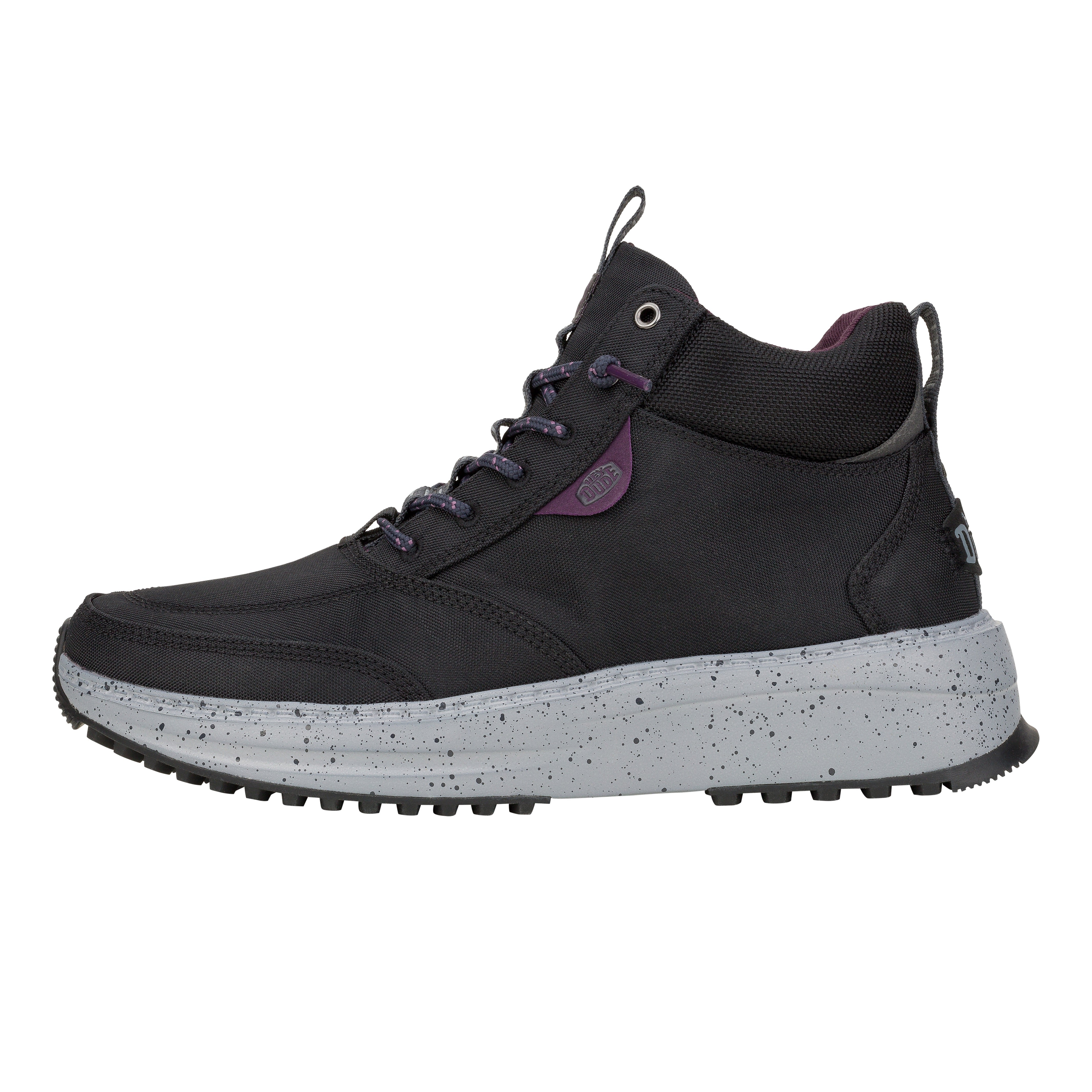 HEYDUDE shoes Tahoe Nylon - Grey/Black – Men's