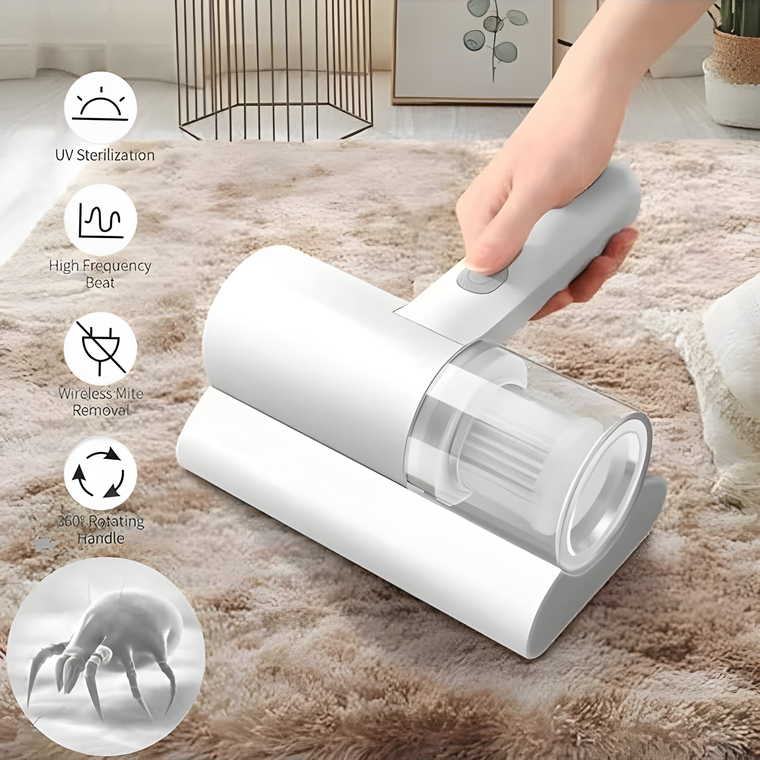 Catterton Dust Suction Wireless Mite Vacuum Cleaner????