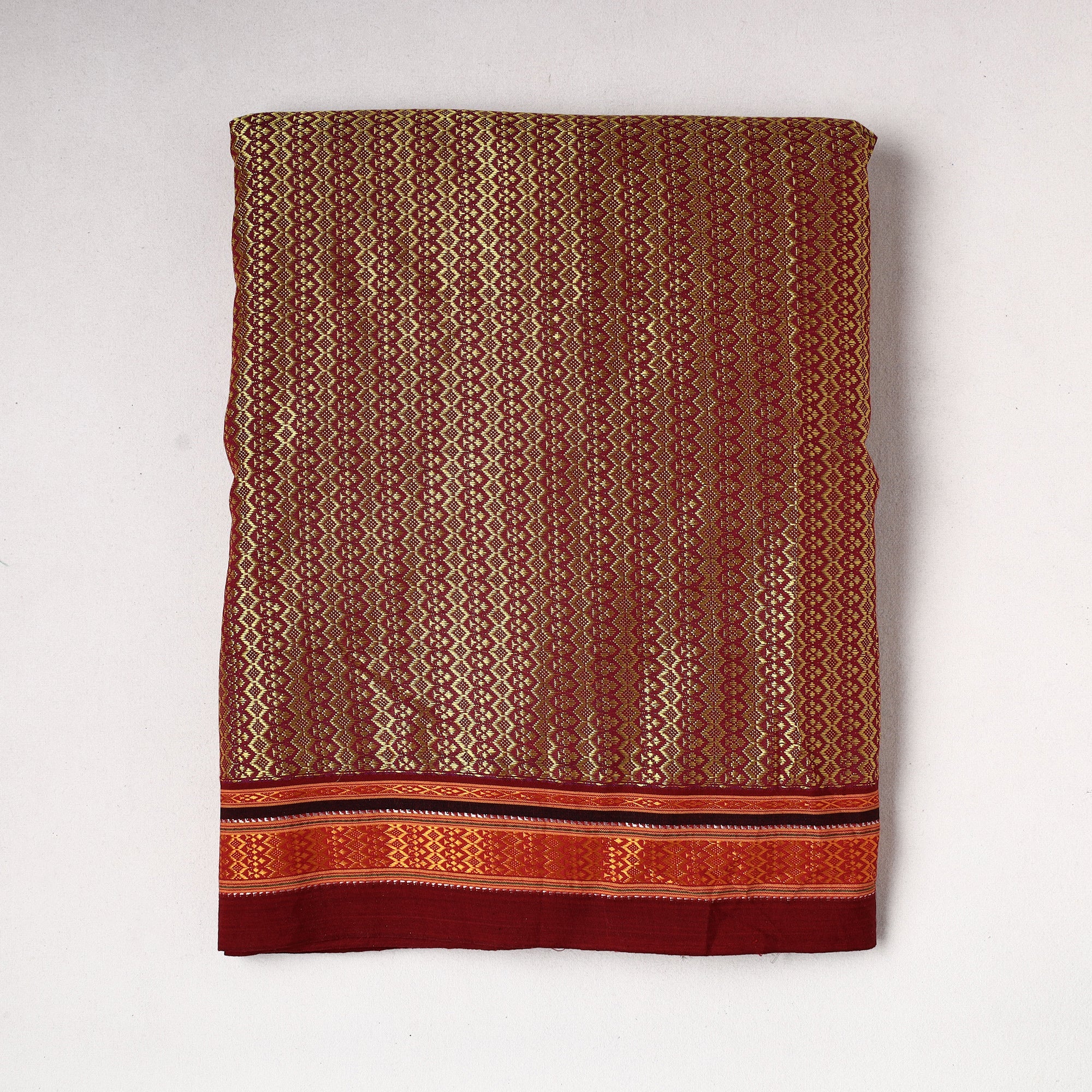 SOUTH KARGHA Brown - Karnataka Khun Mercerized Cotton Fabric