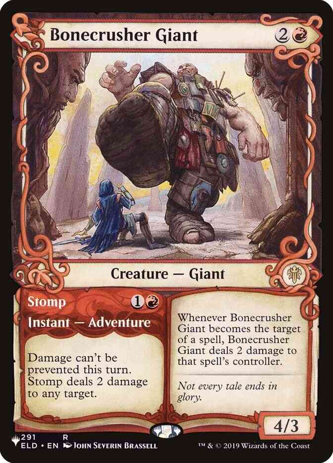 Bonecrusher giant stomp – Magic Bonecrusher Giant // Stomp [ELD-291] [Showcase] [The List] [Non-Foil]