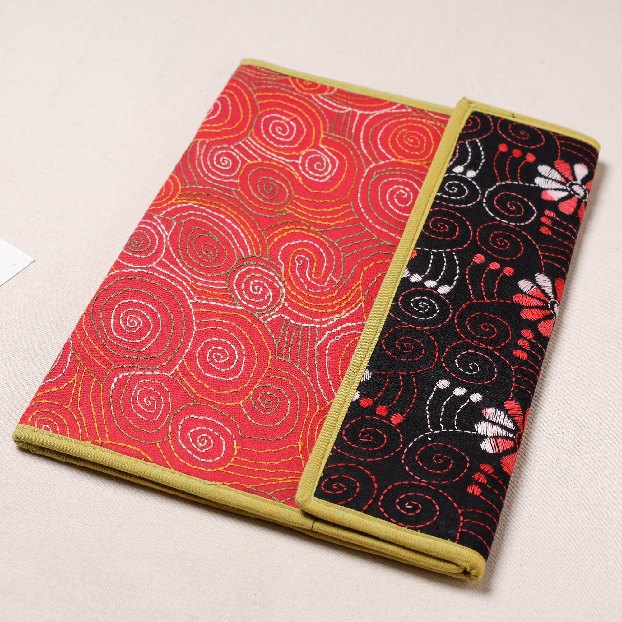ASALKAAR Bengal Kantha Work Handcrafted File Folder - view 2