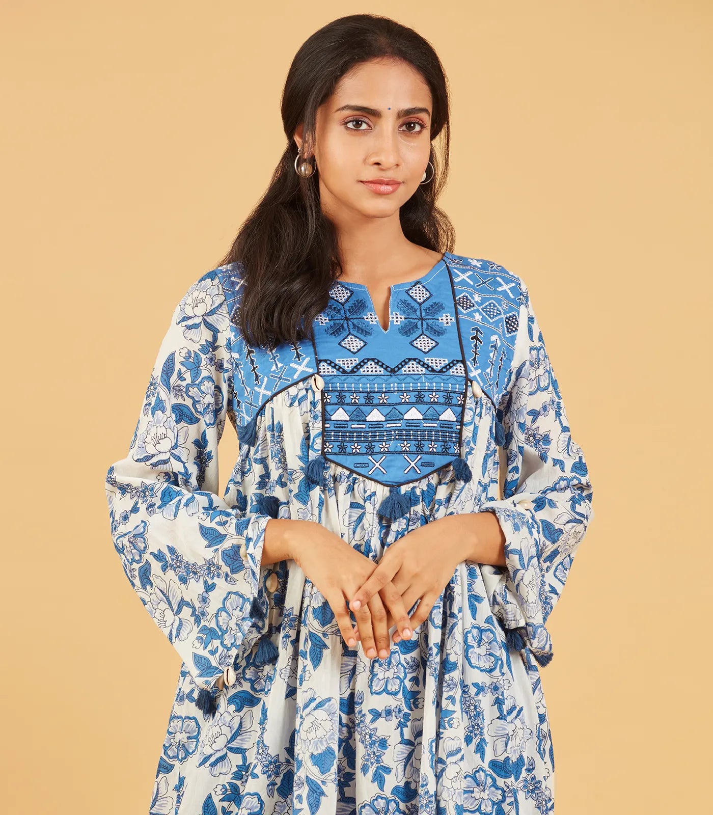 RmKV Fresh Spring Blue Cotton Kurta Set