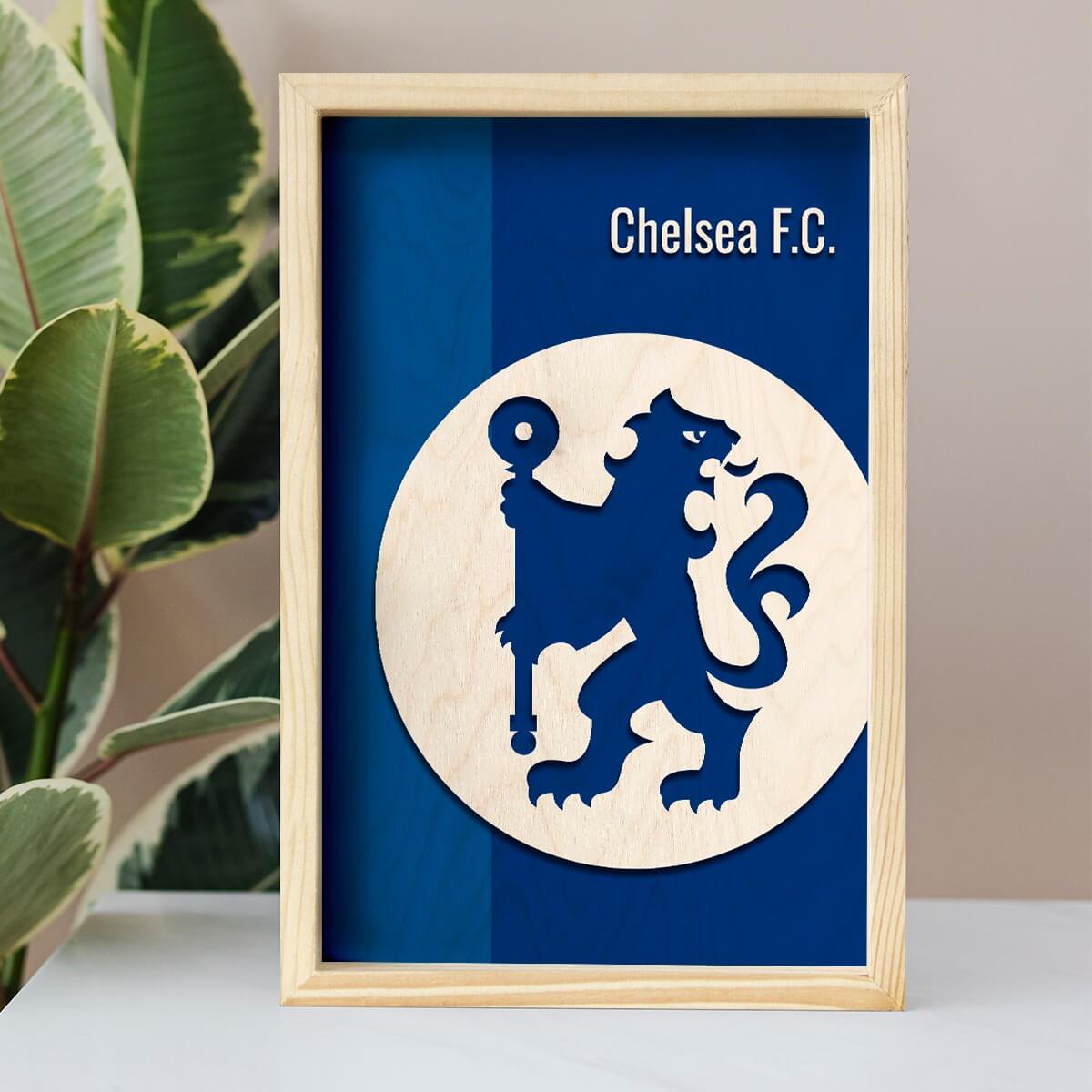 C wooden wall – Bigsmall_cc Chelsea F.C. Wooden Wall Art