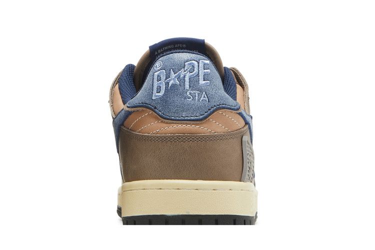 A Bathing Ape Bape SK8 Sta Vintage Beige Indigo - view 7
