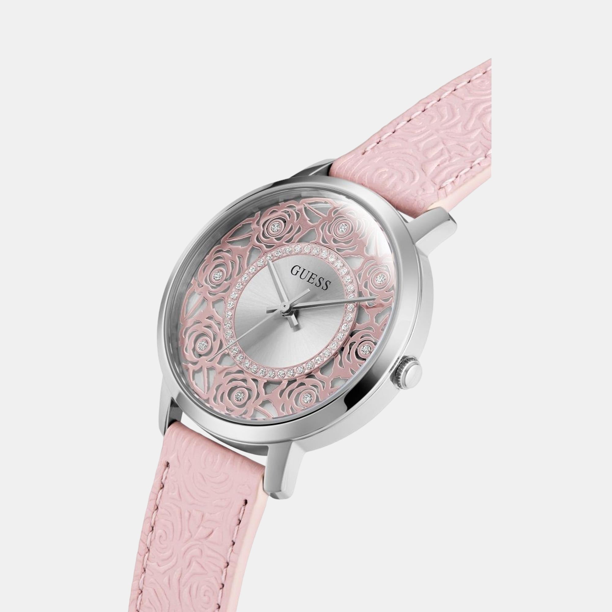 Guess Dahila Women Quartz Pink Dial Analog Leather Watch GW0529L1 - view 2
