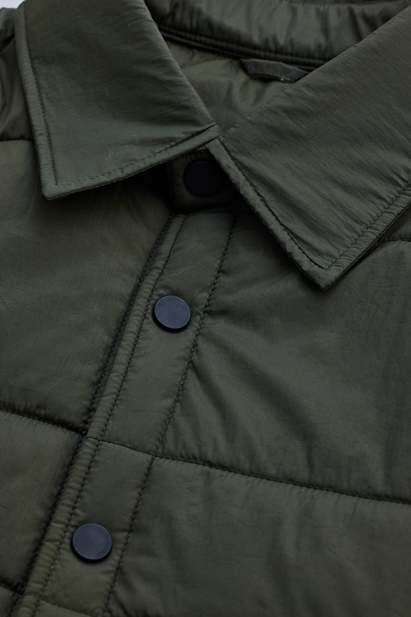 SNITCH Olive Double Pocket Jacket - view 2