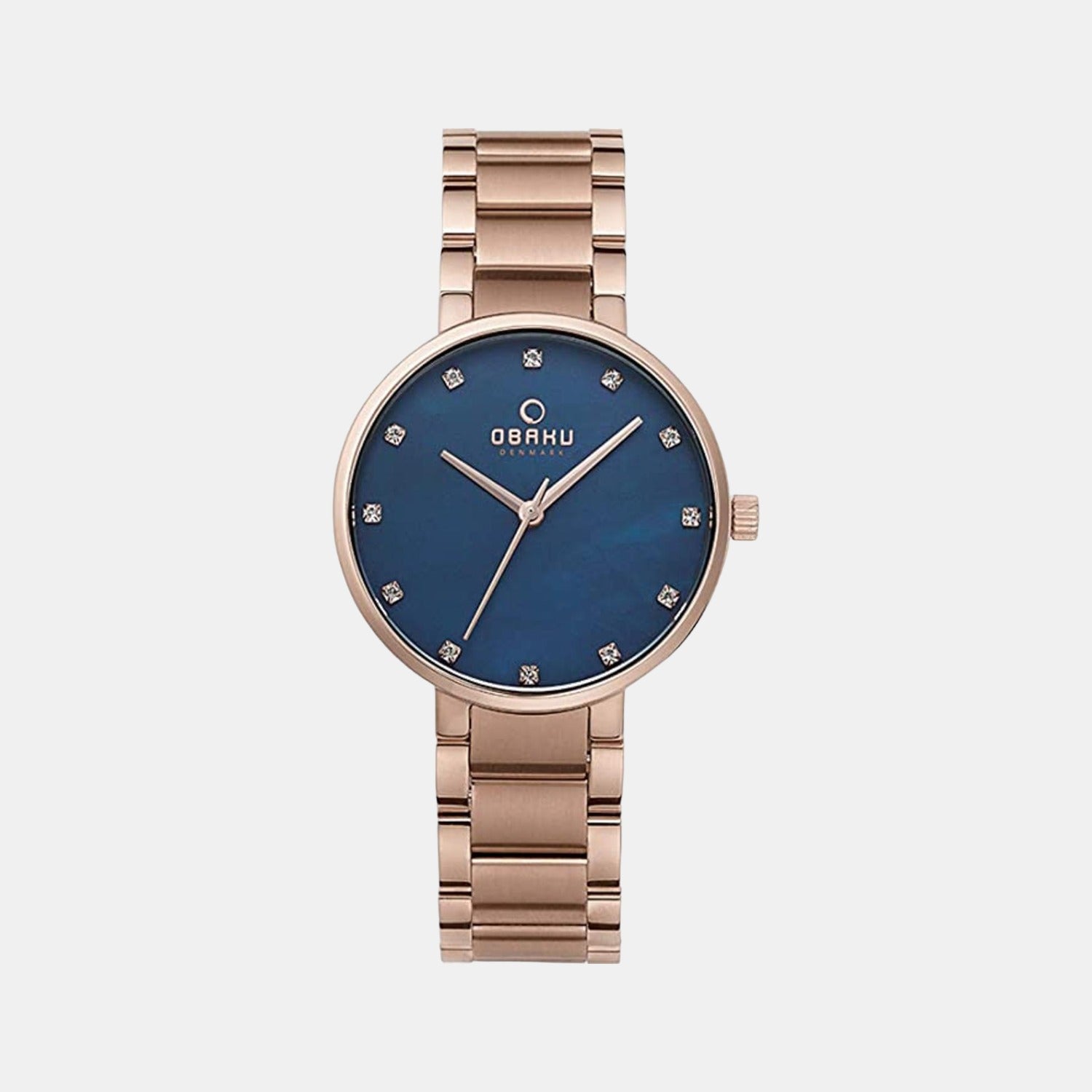 Obaku Glad Lapis Women Quartz Blue Dial Analog Stainless Steel Watch V189LXVLSV