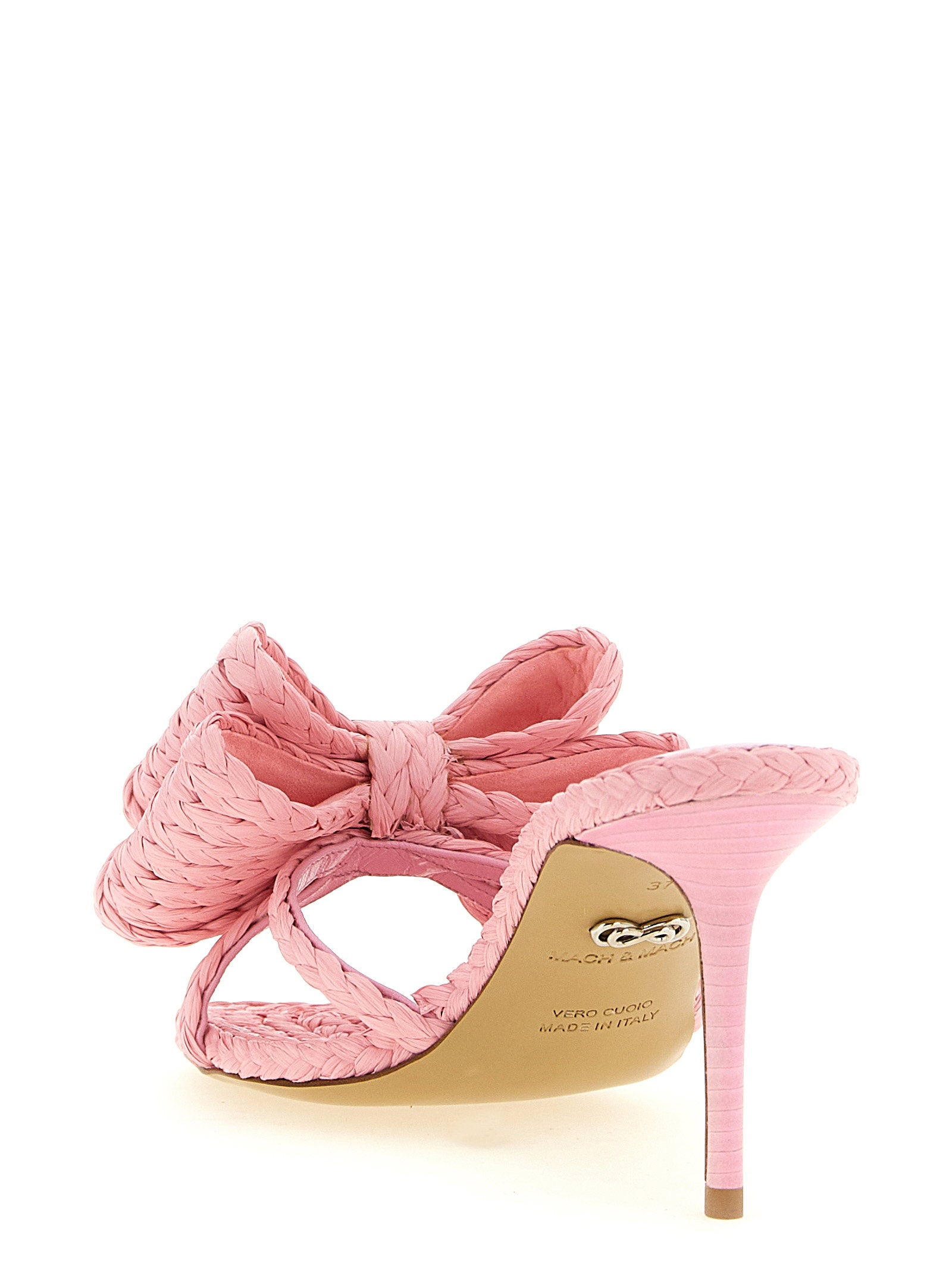 Mach & Mach Le Cadeau Mules – 100% raffia - view 3