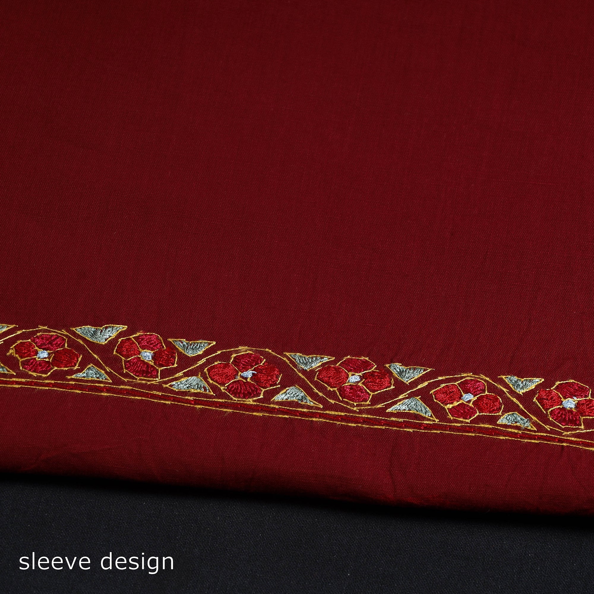 ITOKRI CRAFTS INITIATIVE 2pc Kashida Hand Embroidery Cotton Dress Material 59 - view 4