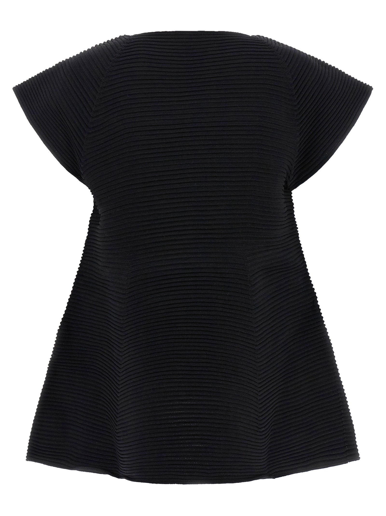 Issey Miyake Corrugated Knit Dress - view 2