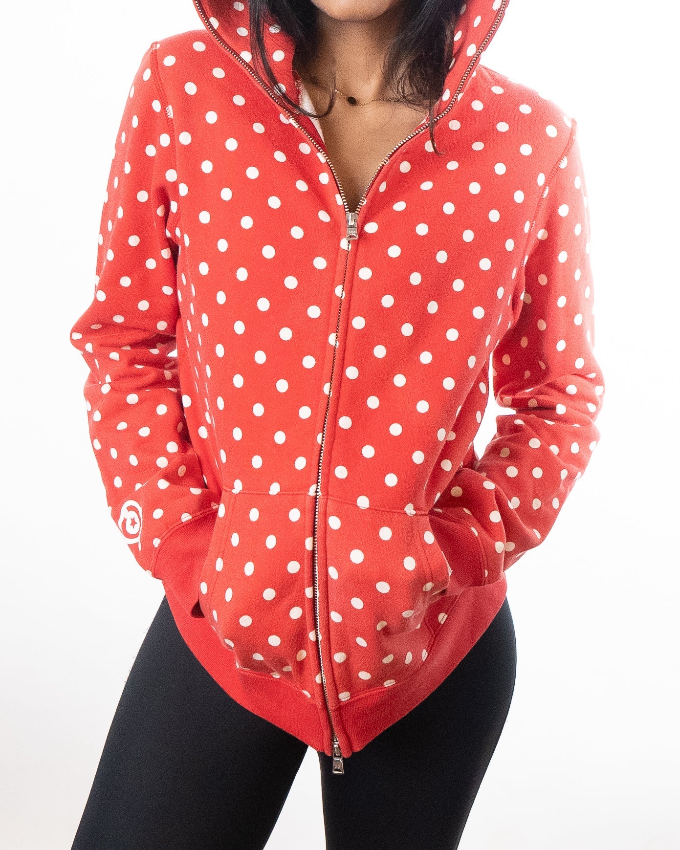 AAPE BY BATHING APE Aape By A Bathing Ape Shark Polka Dot Hoodie - Red