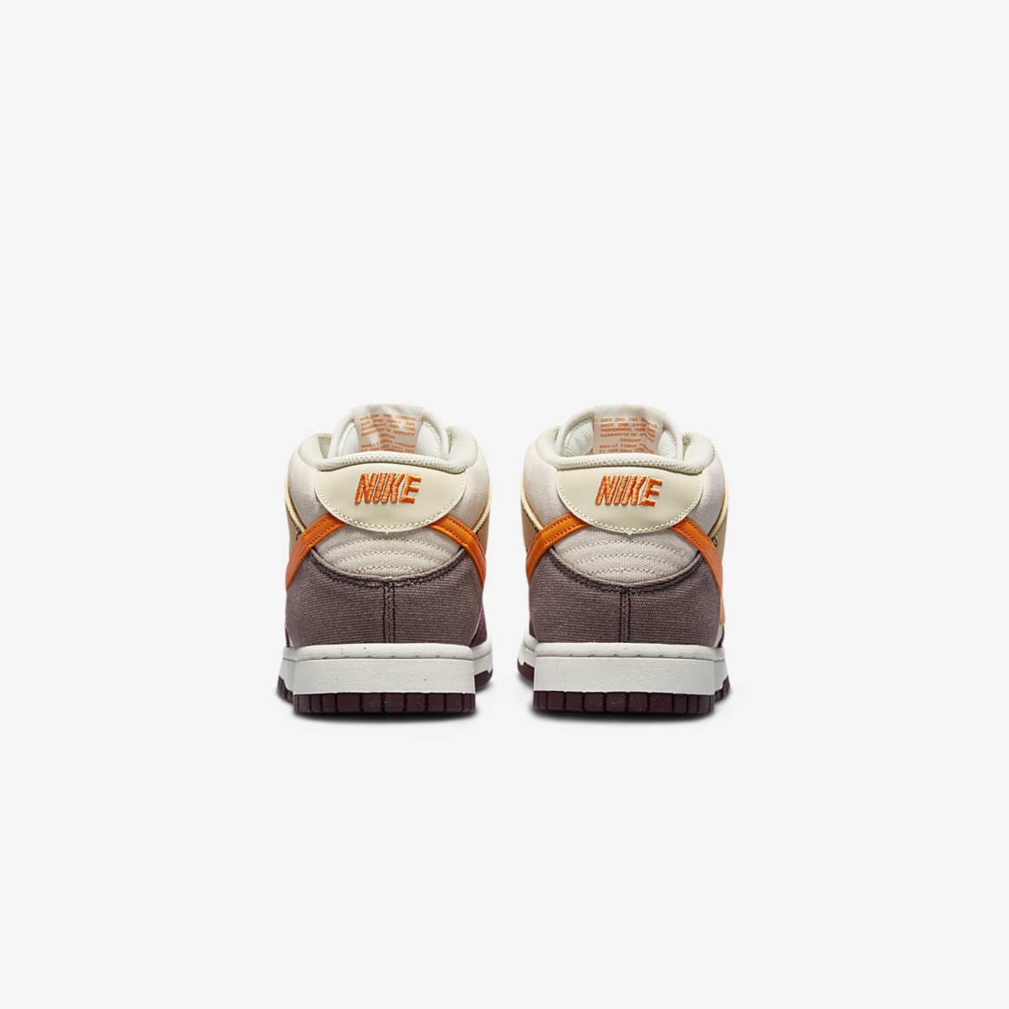 Nike | DUNK MID { COCONUT MILK/VIVID ORANGE-CELESTIAL GOLD - view 2