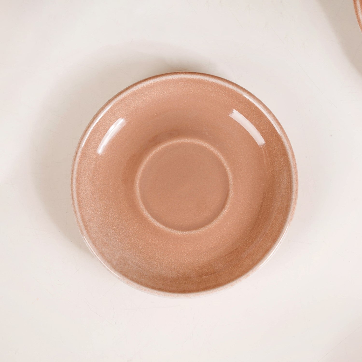 Nestasia Costola Ceramic Tea Cup And Saucer Set Of 4 Pink 125ml - view 7