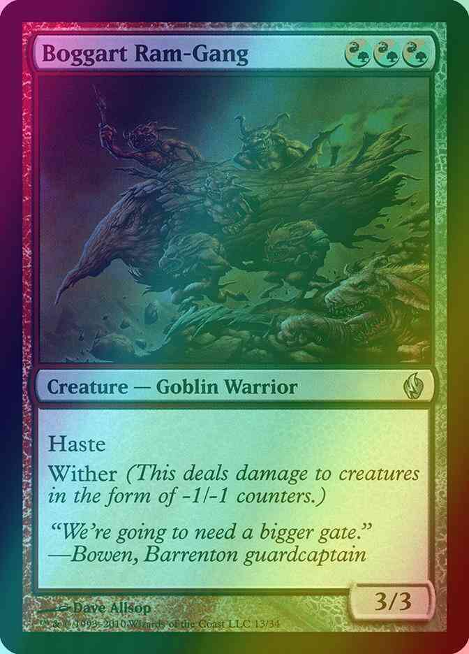 Boggart ram-gang 13 – Magic Boggart Ram-Gang [13] [Premium Deck Series: Fire and Lightning] [Foil]