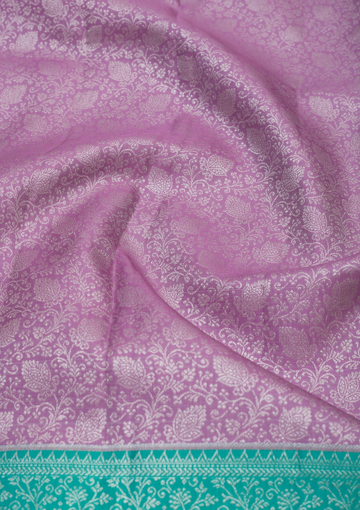 Koskii Lavender Zariwork Pure Silk Saree – Women's - view 2