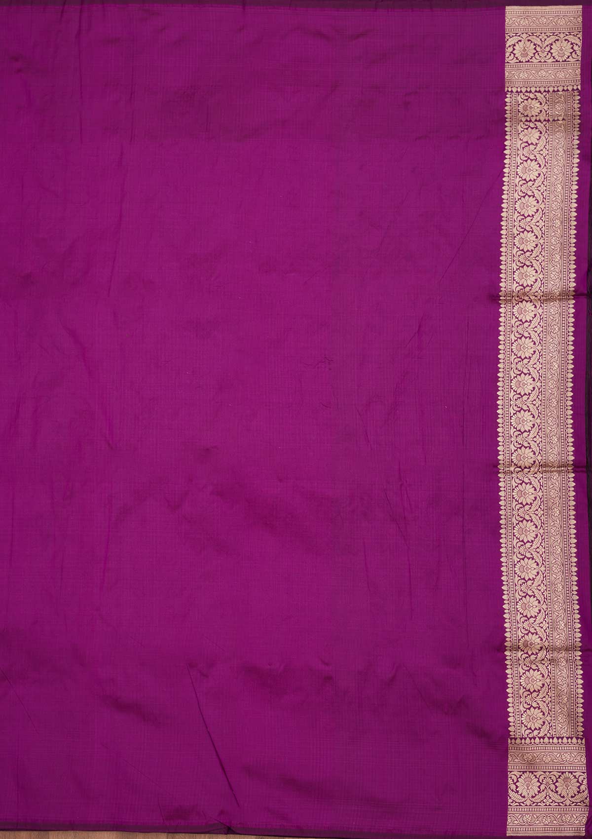 Koskii Purple Zariwork Pure Silk Saree – Women's - view 7