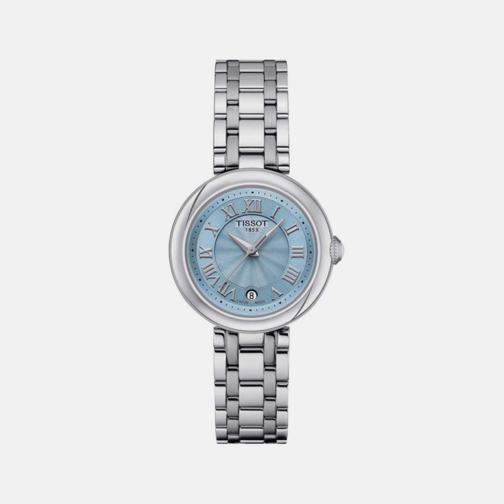 Tissot Bellissima Women Quartz Blue Mother Of Pearl Dial Analog Stainless steel Watch T1260101113300