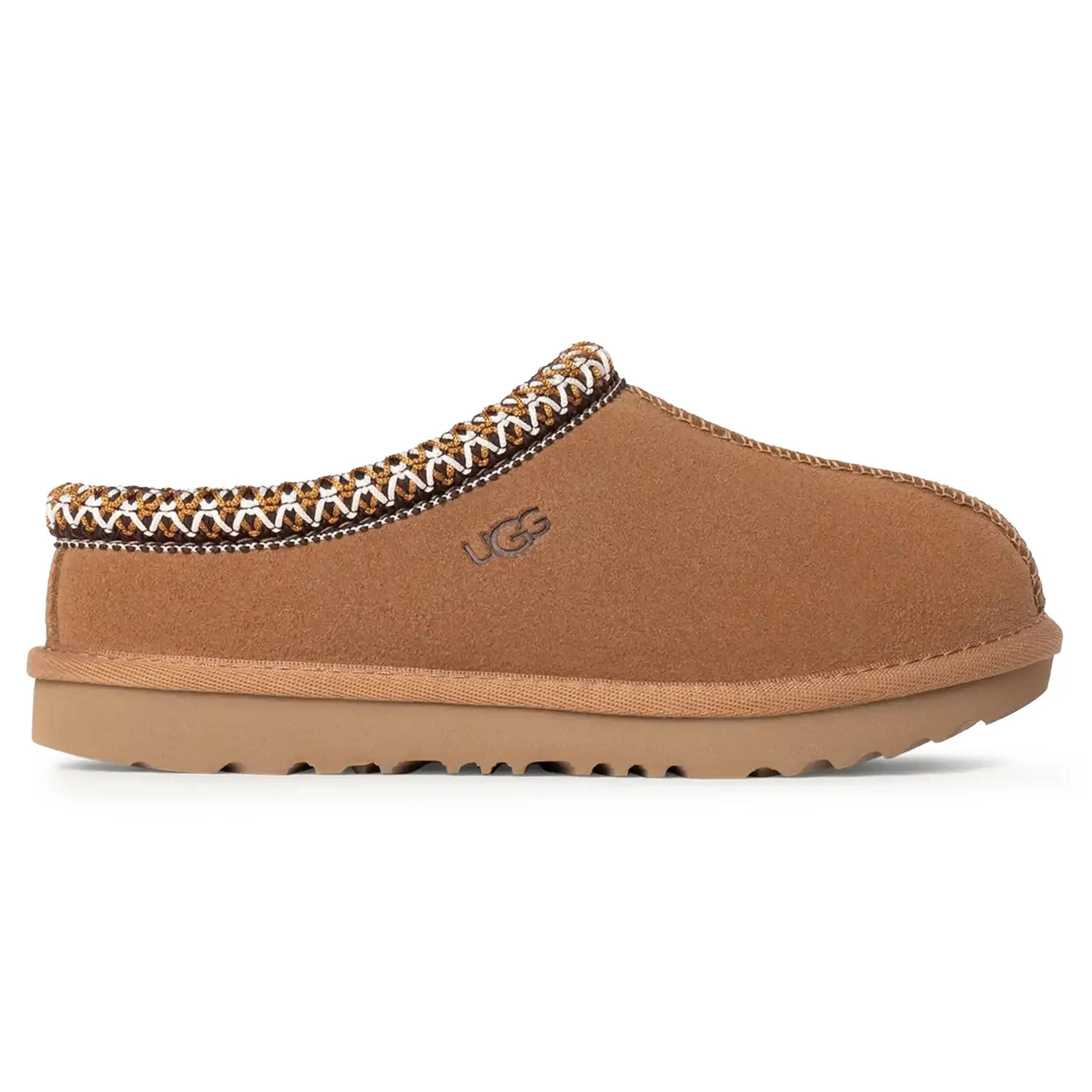 UGG Tasman II Kids Suede Chestnut Slippers – Brown