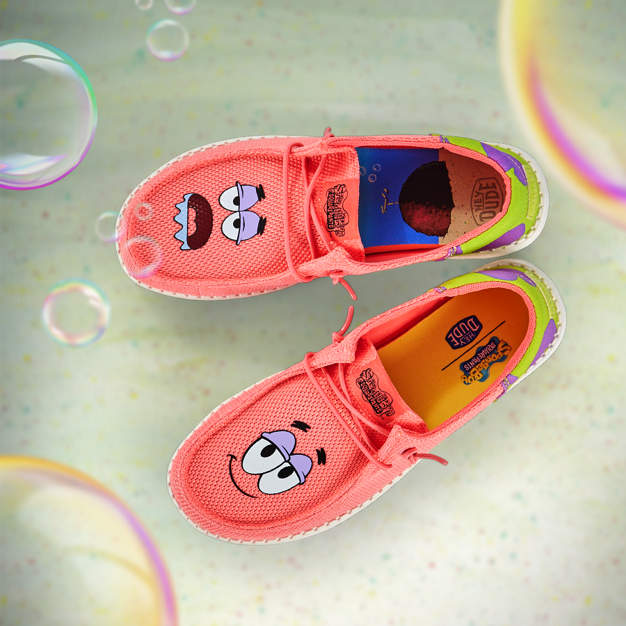 HEYDUDE shoes Wendy Funk SpongeBob Patrick - Pink/Green - view 2