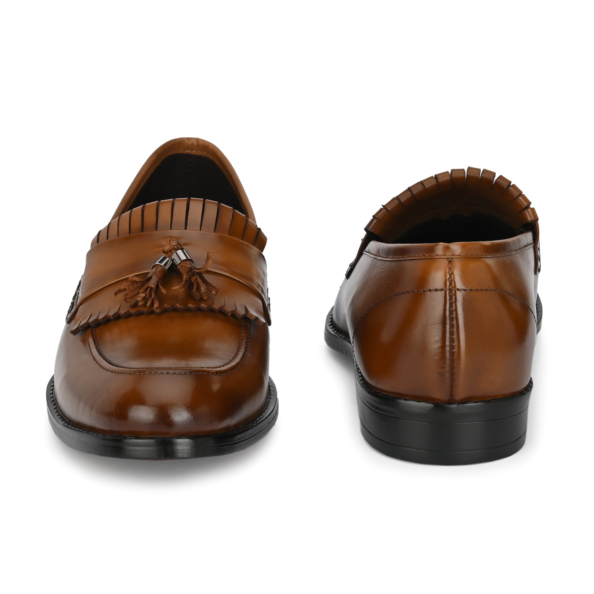 egoss-shoes Tassled Formal Penny Loafers For Men - view 2