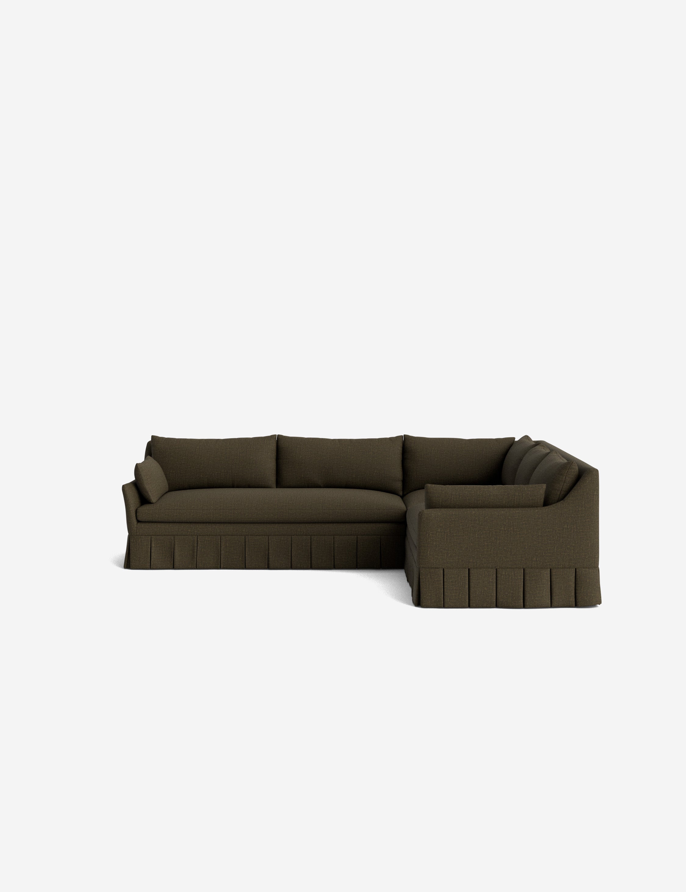 Lulu and Georgia Portola Luxe Depth Pleated Corner Sectional Sofa - view 160