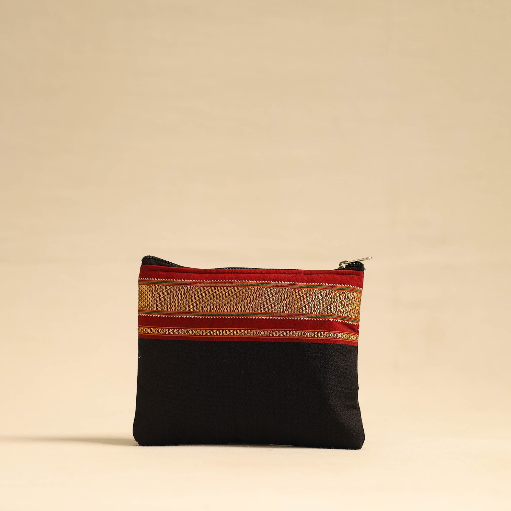 NOORI BAZAR Black - Khun Fabric Quilted Cotton Utility Pouch 09