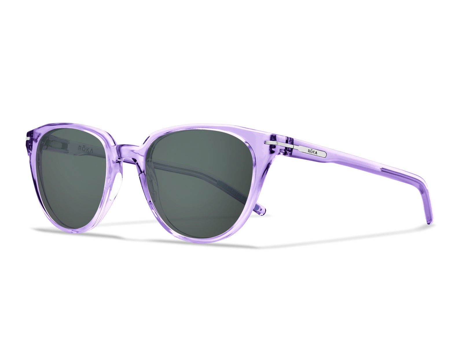 ROKA Lola 2.0 Sunglasses Outlet – Crystal Tahoe Frame - Dark Carbon (Polarized) Lens - view 49