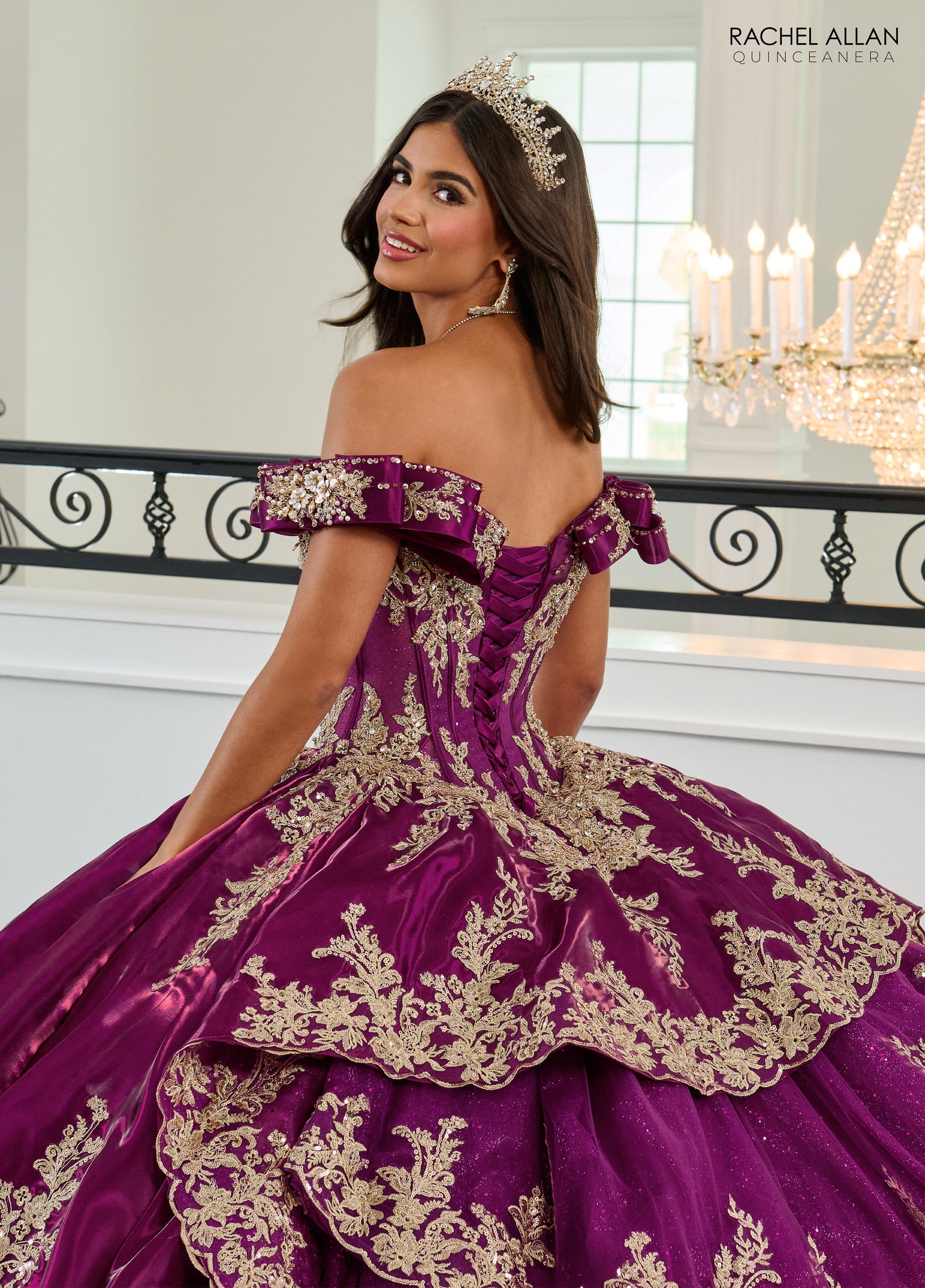 Mary's Bridal Off Shoulder Quinceanera Dress by Rachel Allan RQ3151 - view 4