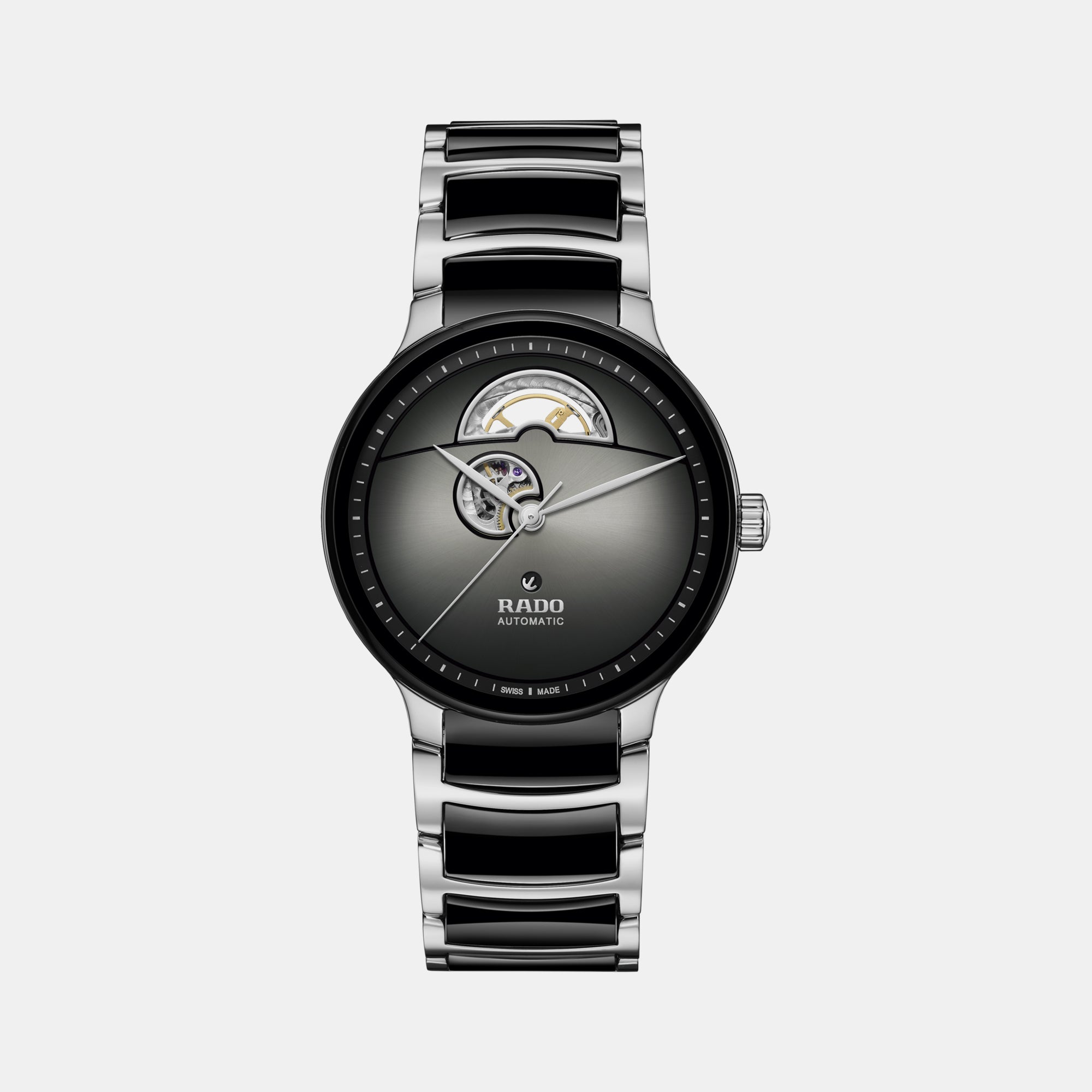 Rado Centrix Men Automatic Black Dial Analog Ceramic Watch R30012152