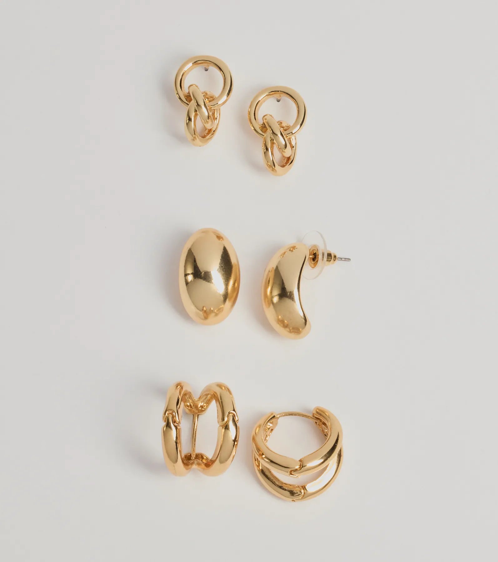 Windsor Chic Details Earring Multipack Set – GOLD