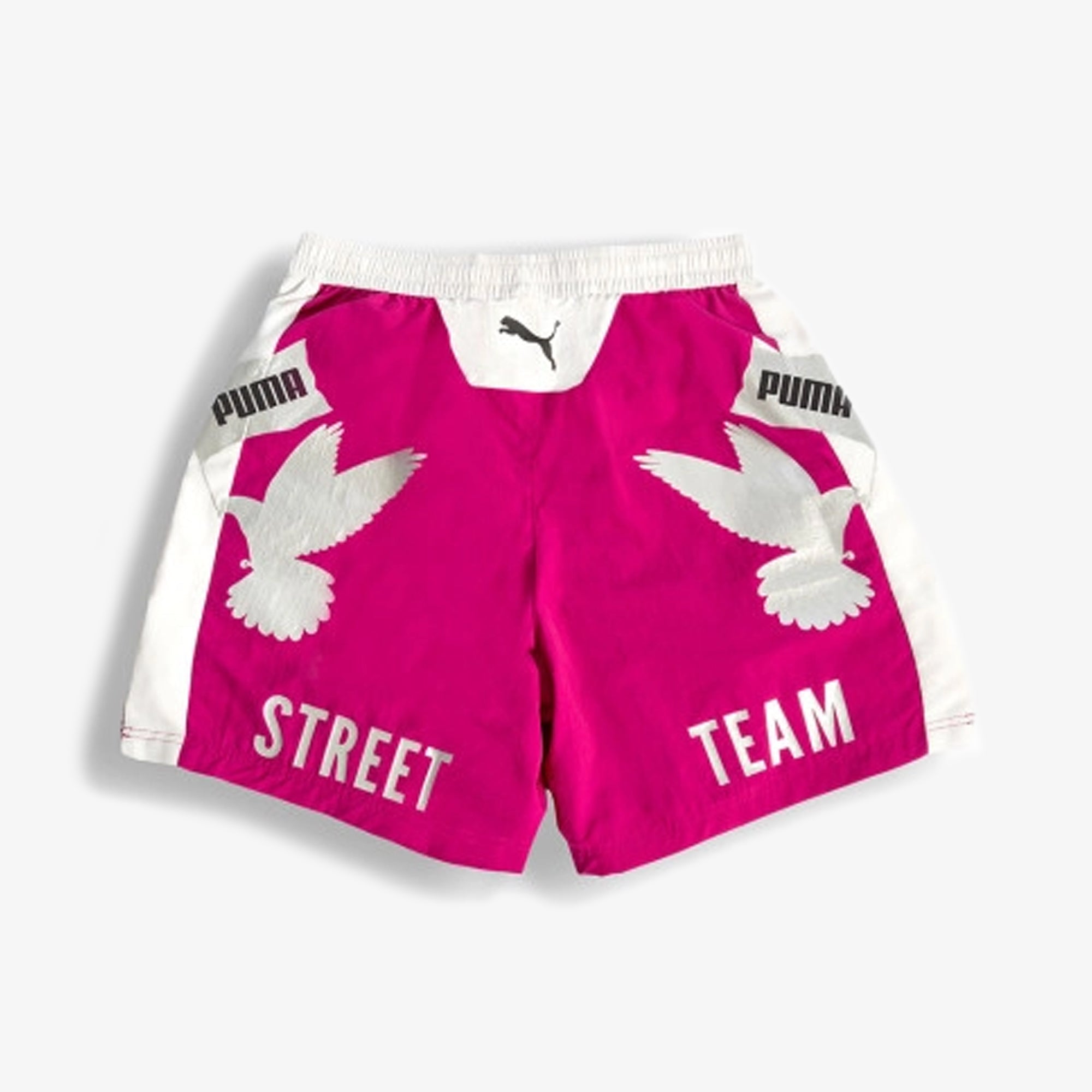 Puma | Mas Tiempo Relaxed Fit Shorts { Magenta Gleam - view 2