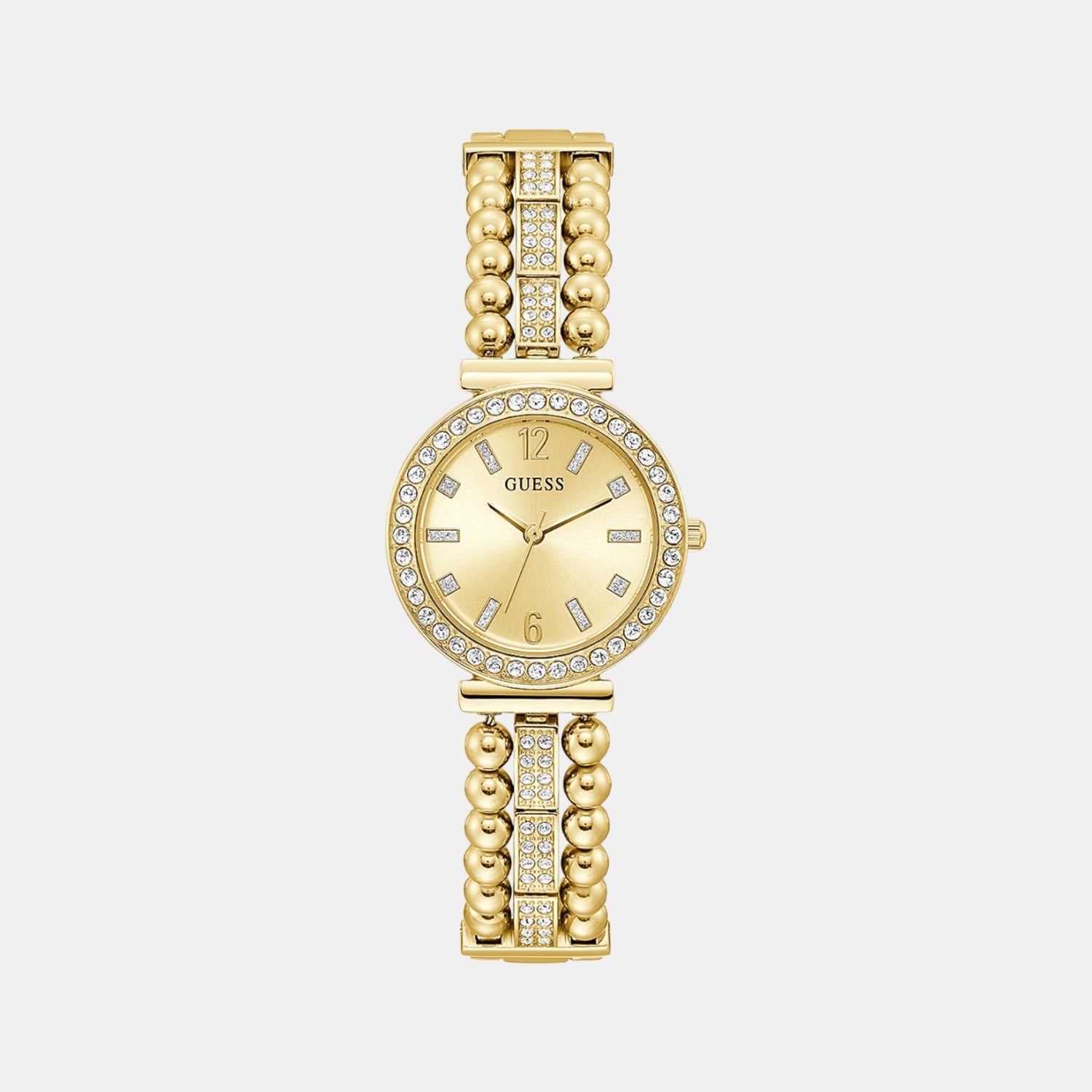 Guess Gala Women Quartz Champagne Dial Analog Stainless Steel Watch GW0401L2