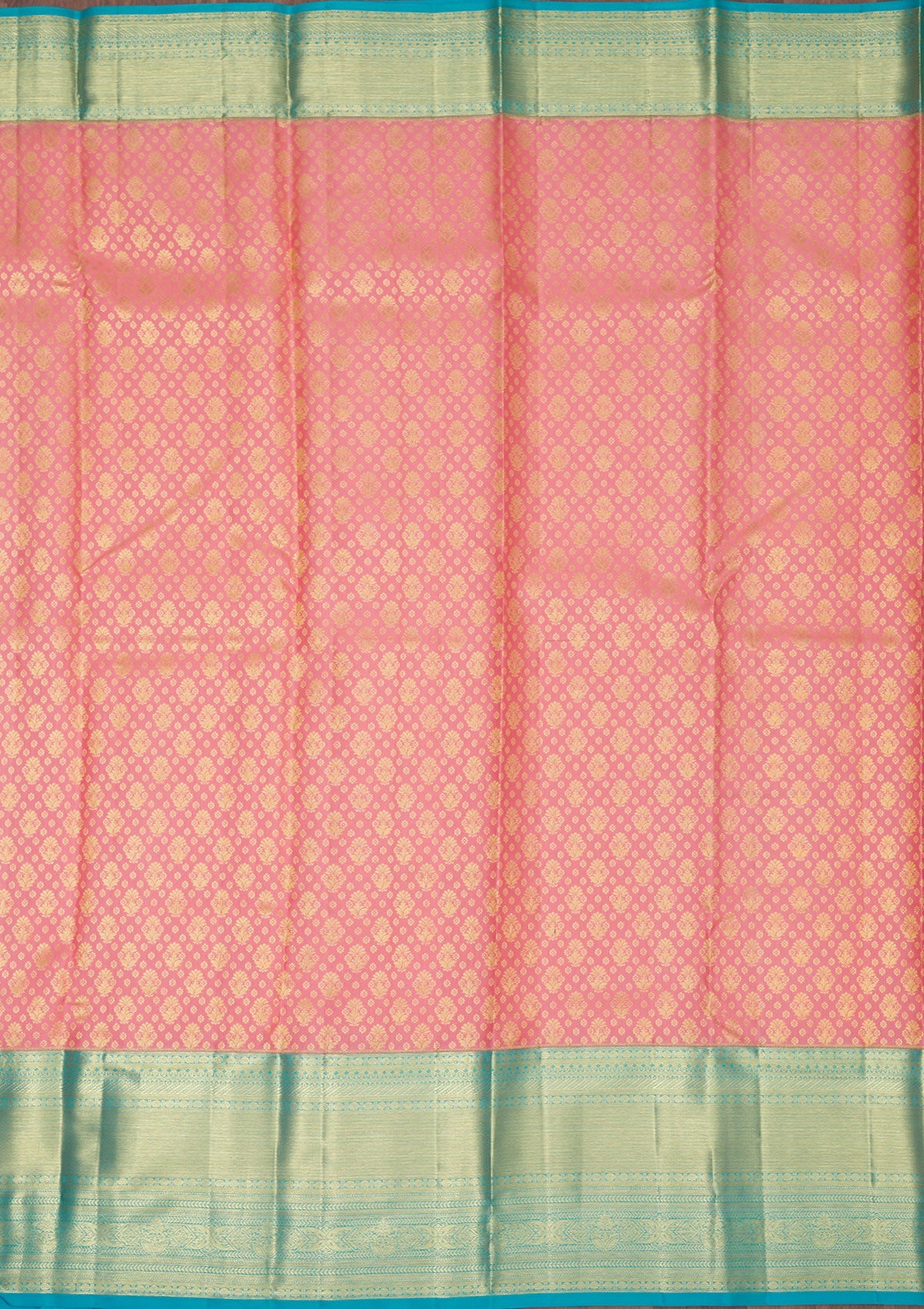 Koskii Baby Pink Zariwork Pure Silk Saree – Women's - view 6