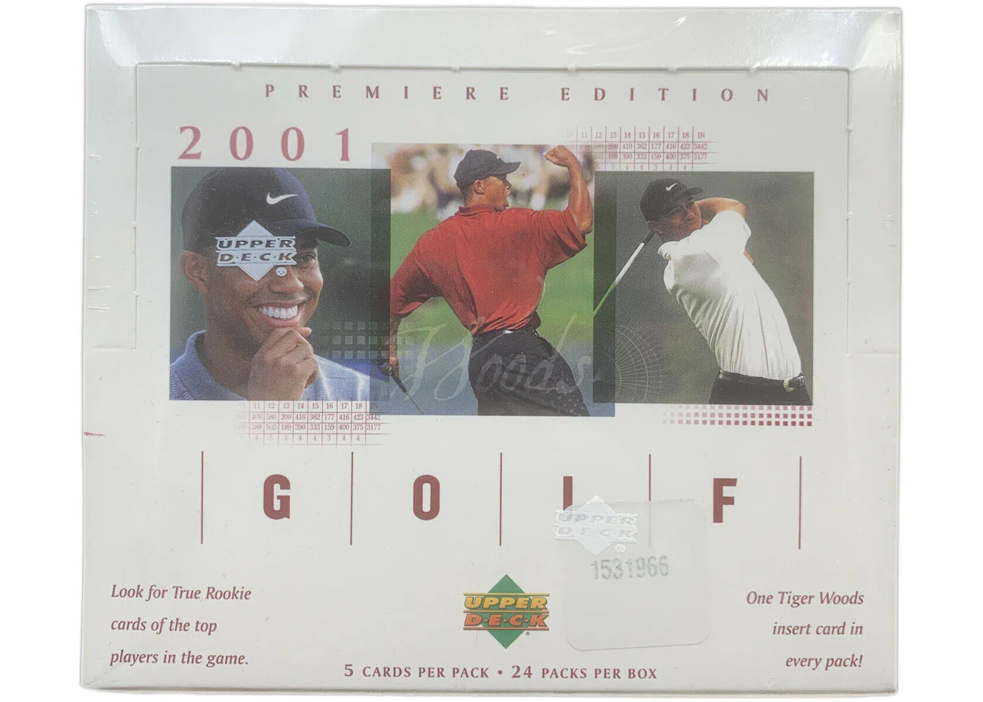 2001 Upper Deck Premiere Edition Golf Retail Box (Red)