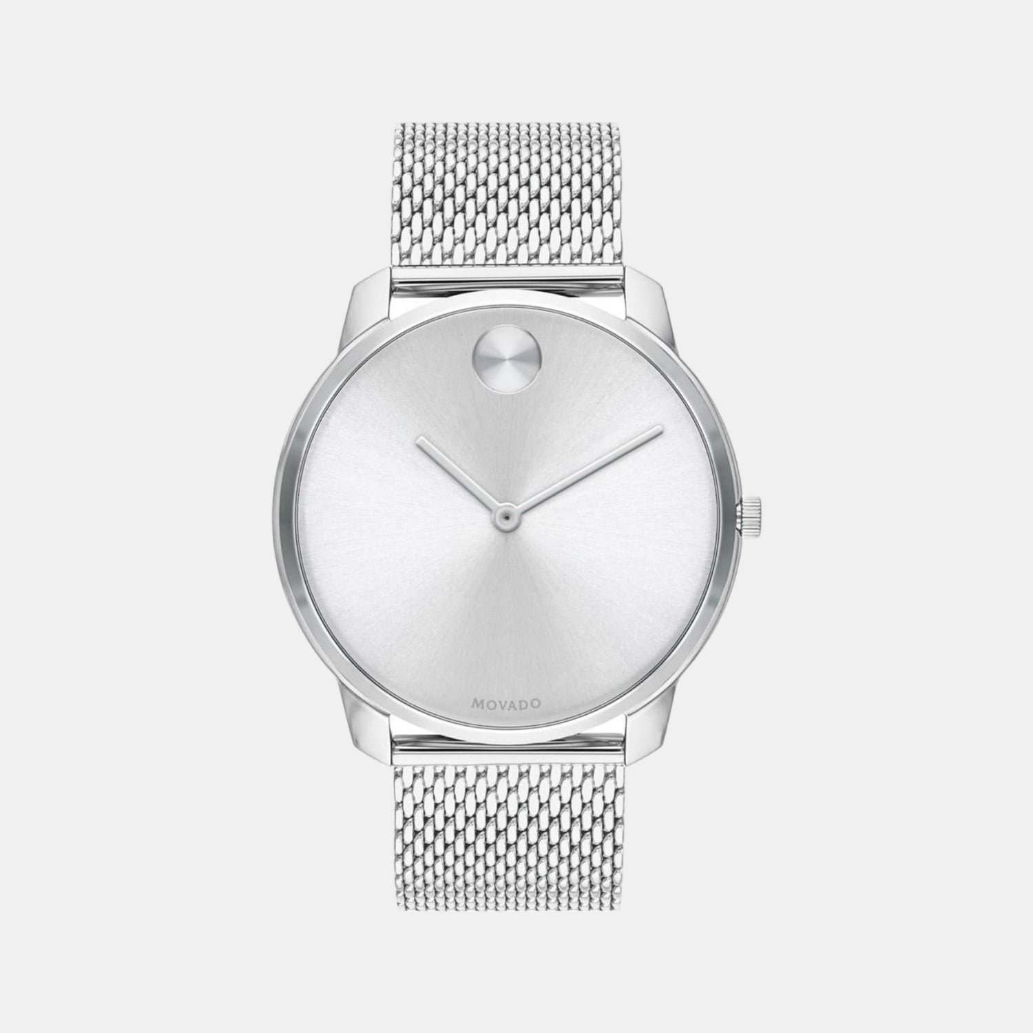 Movado Bold Men Quartz Grey Dial Analog Stainless Steel Watch 3600599