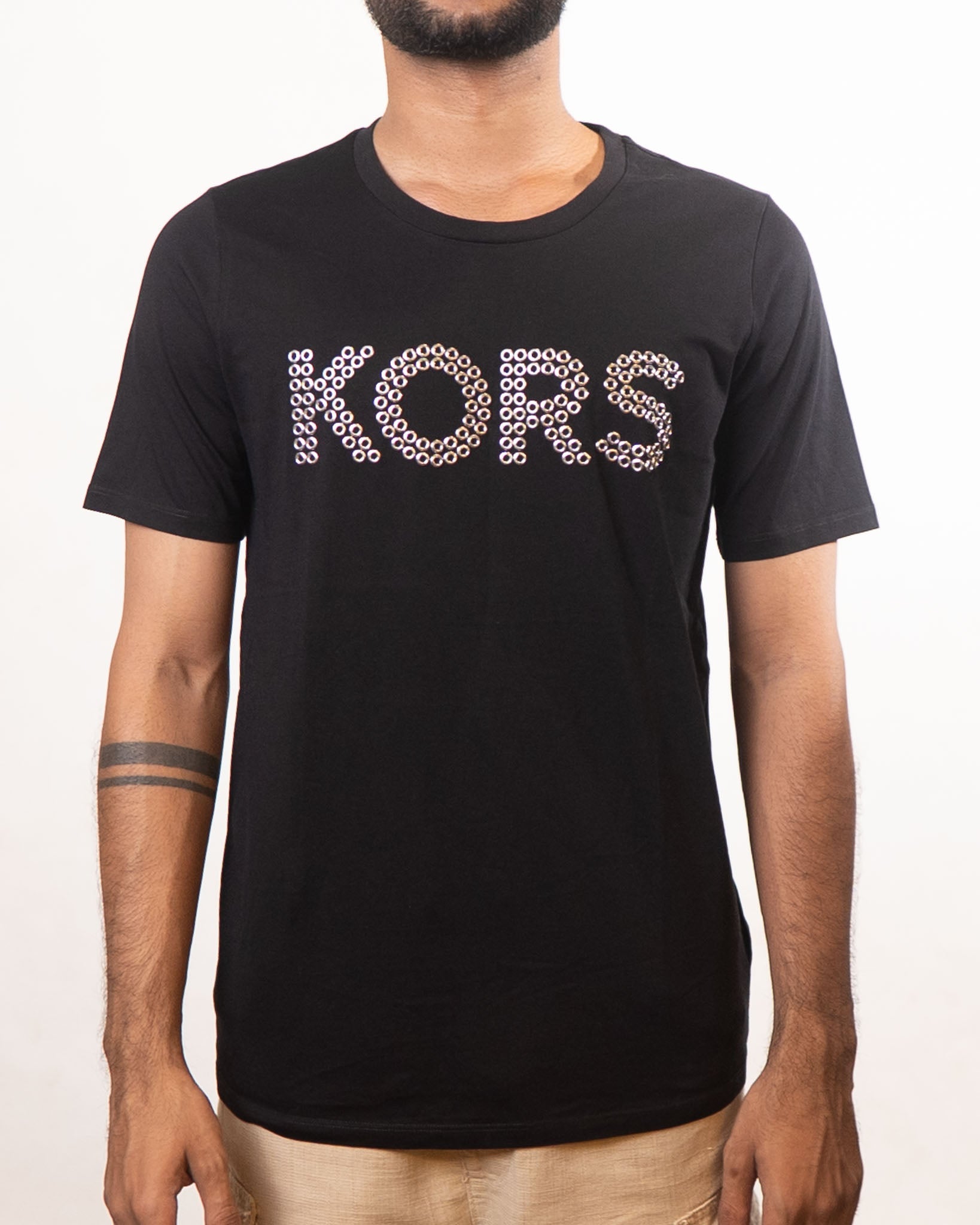 Michael Kors Black Round Neck T-Shirt