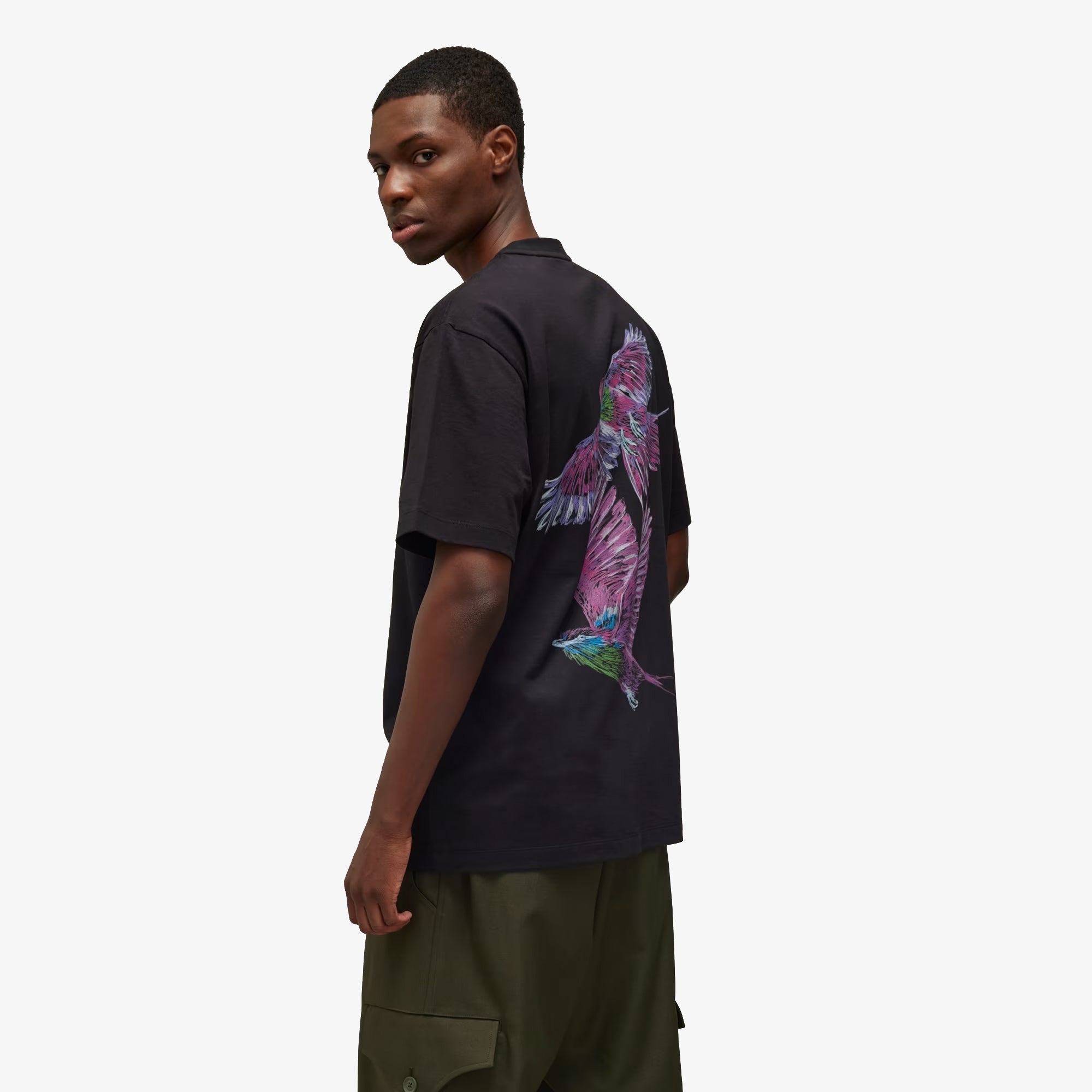 Y-3 | Graphic Short Sleeve Tee { Black - view 6