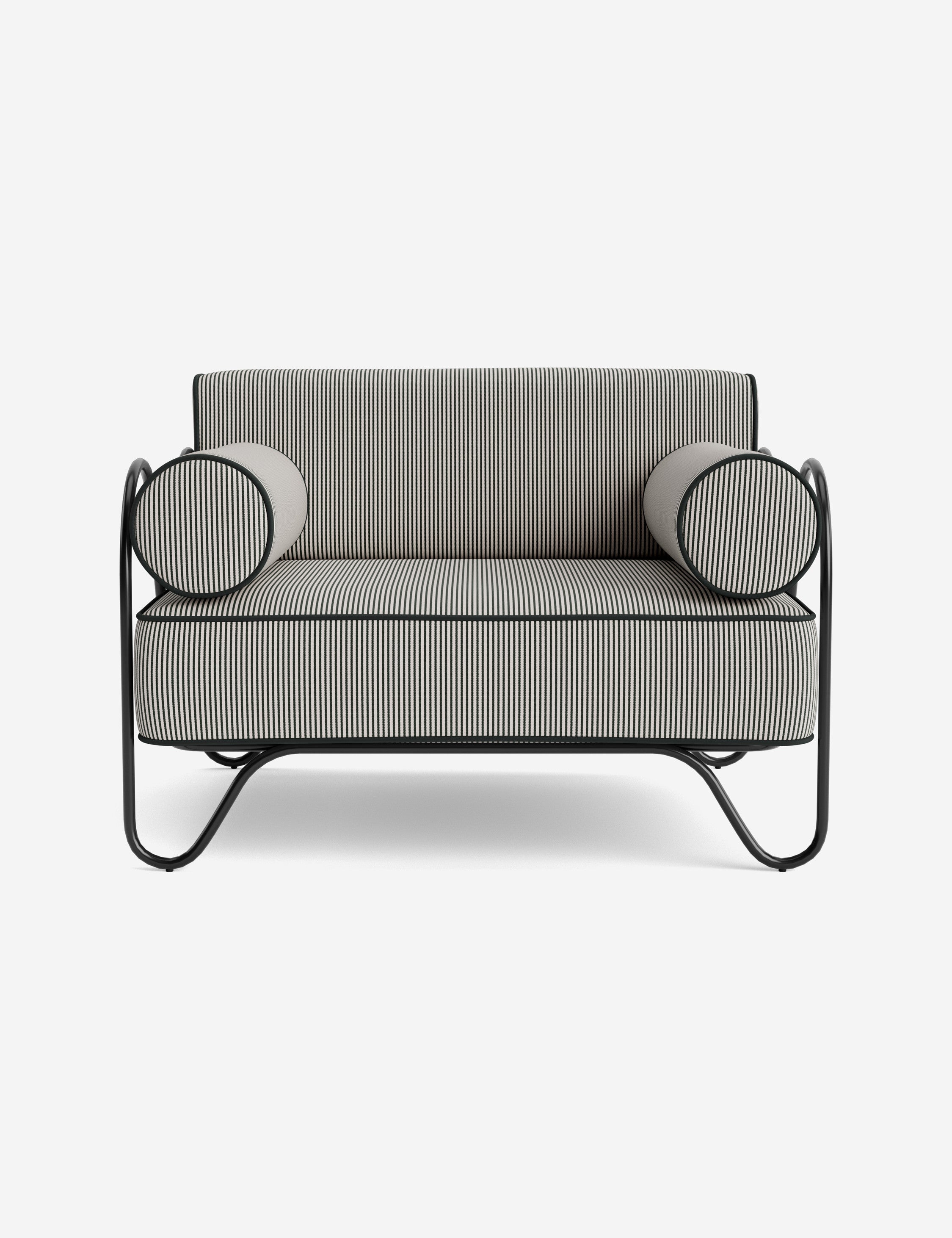 Lulu and Georgia Peggy Outdoor Accent Chair Cushion by Sarah Sherman Samuel - view 17