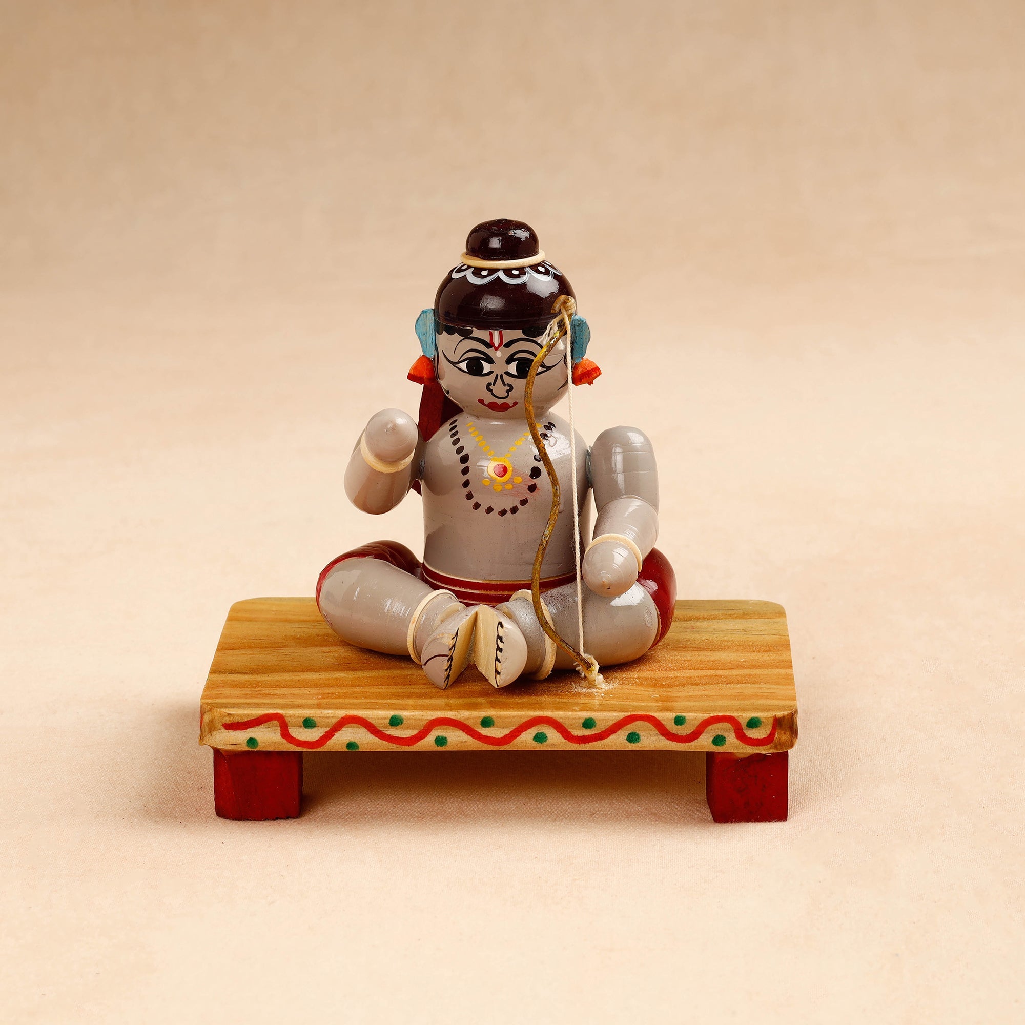ITOKRI CRAFTS INITIATIVE Bala Rama - Etikoppaka Handcrafted Wooden Idol