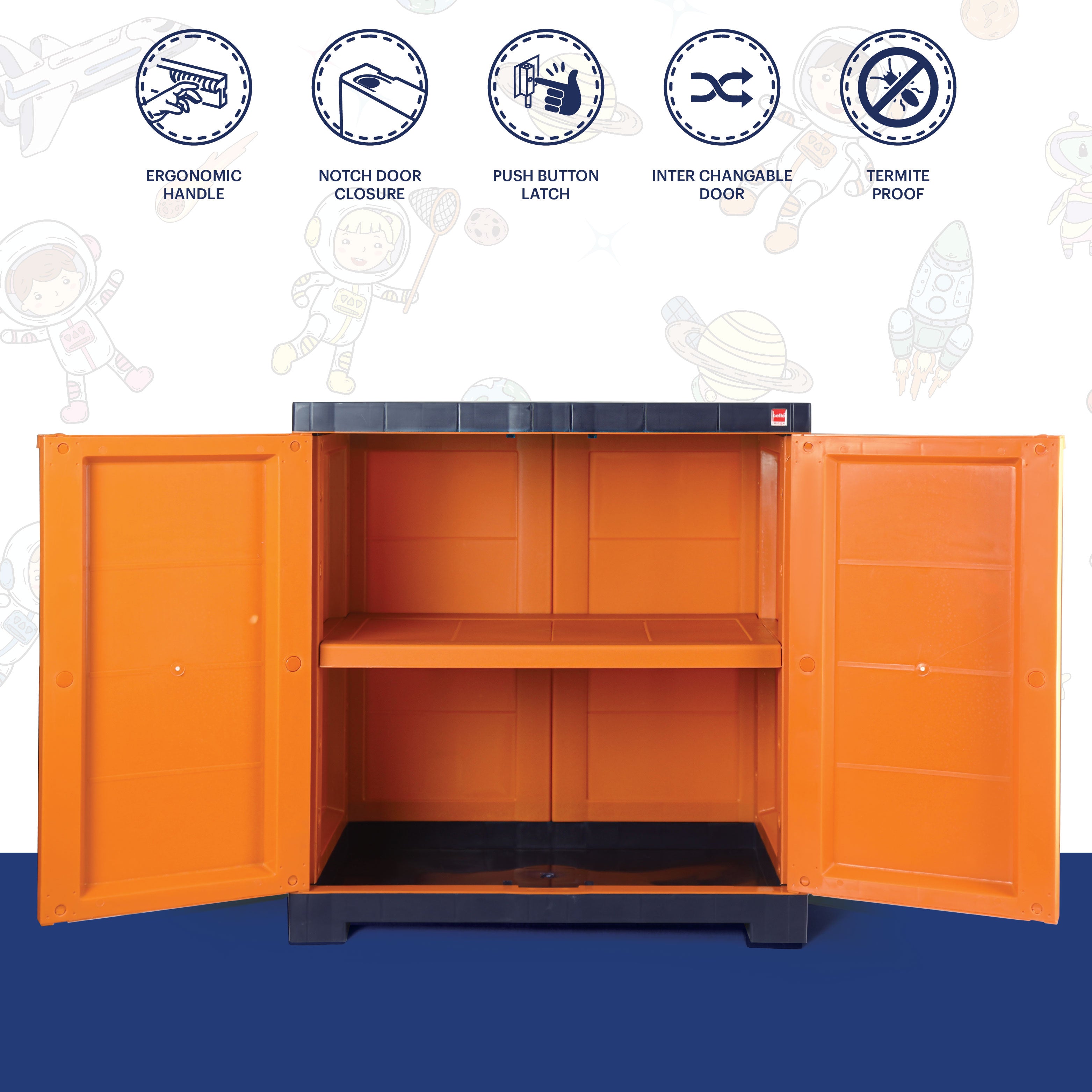 Cello Mini Marvel Kids Cupboard - view 23