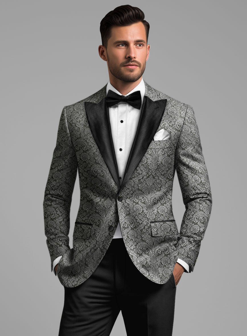StudioSuits Italian Silk Zariel Tuxedo Blazer - view 2