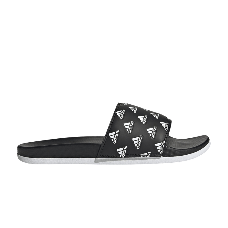 Yeezy adidas Adilette Comfort Slides Print Core Black Cloud White